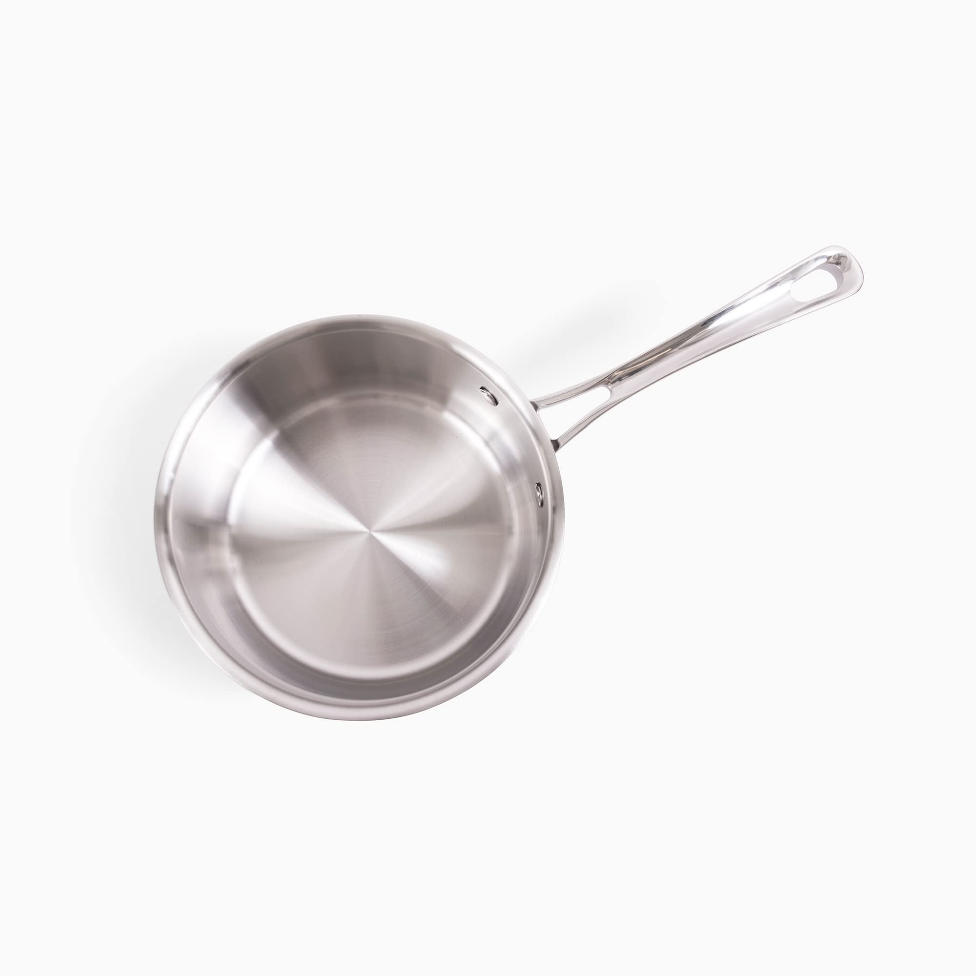 Ryori 4 Quart Stainless Steel Saucepan with Lid - Tri-Ply Aluminum Core, Oven Safe & Non-Stick Cooking Pot - Professional Grade Polished Stainless Steel for Home Kitchen, Restaurant & Camping Cooking