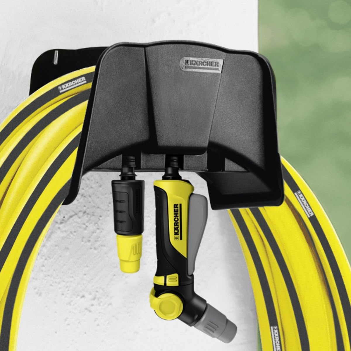 Karcher Hose Storage Hanger 26450440 - Heavy Duty Garden Hose Organizer for Karcher Pressure Washers - Perfect for Garage, Yard, and Outdoor Storage