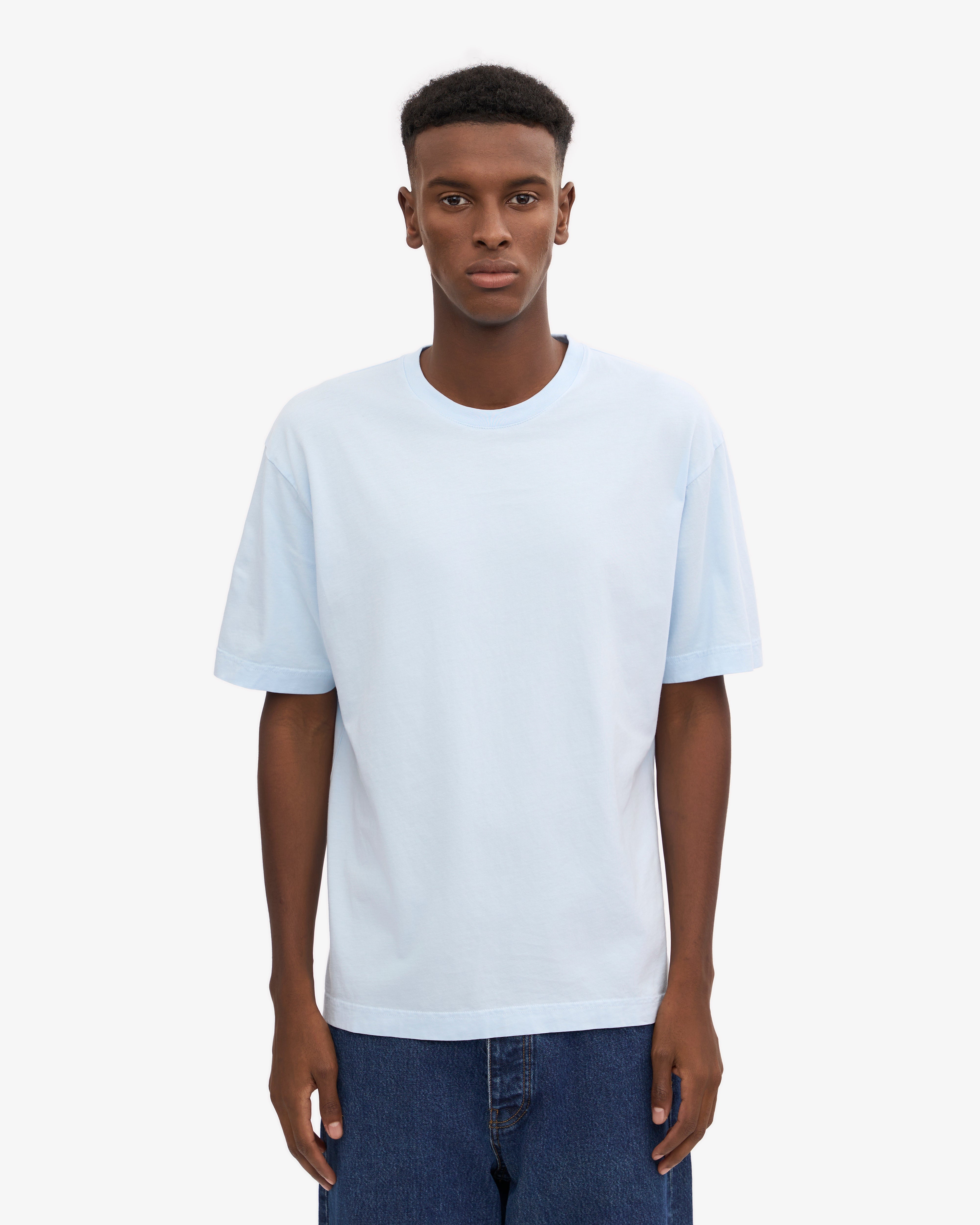 Oversized Organic Cotton T-Shirt for Women - Polar Blue - Soft & Comfortable Casual Wear for Everyday Outfits