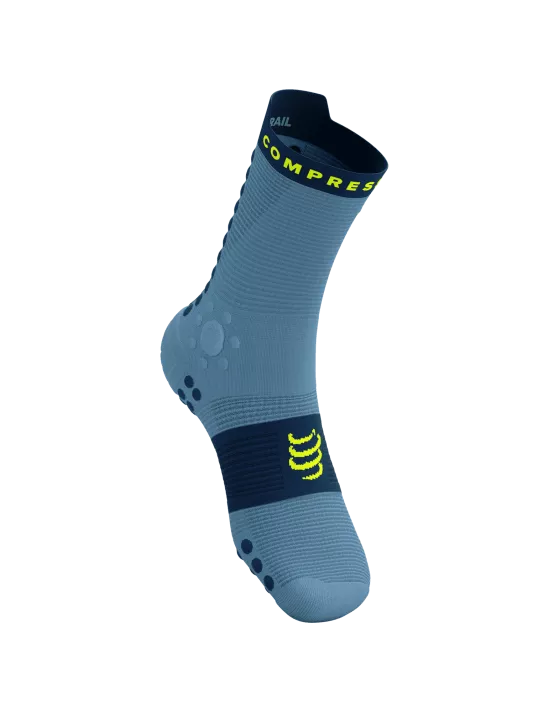 Compressport Unisex Pro Racing Socks v4.0 - High-Performance Trail Running Socks for Men & Women (Denim/Poseidon) - Ideal for Marathon, Hiking & Outdoor Sports
