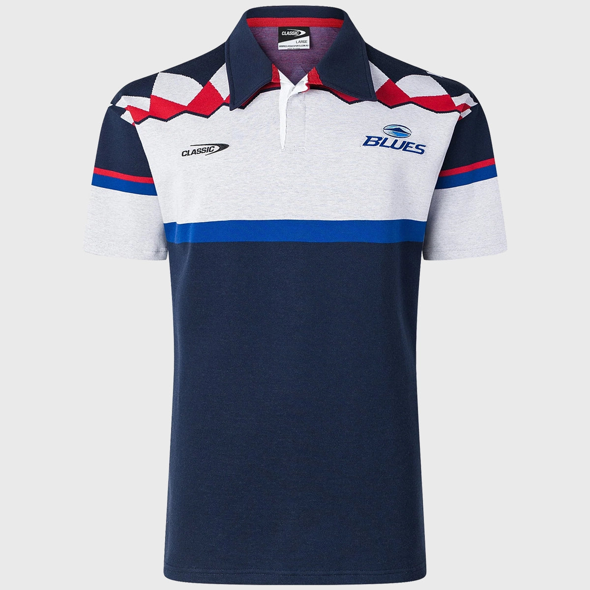 2025 Classic Blues Retro Rugby Jersey - Vintage Style Rugby Shirt for Men & Women - Perfect for Games, Fans, and Casual Wear