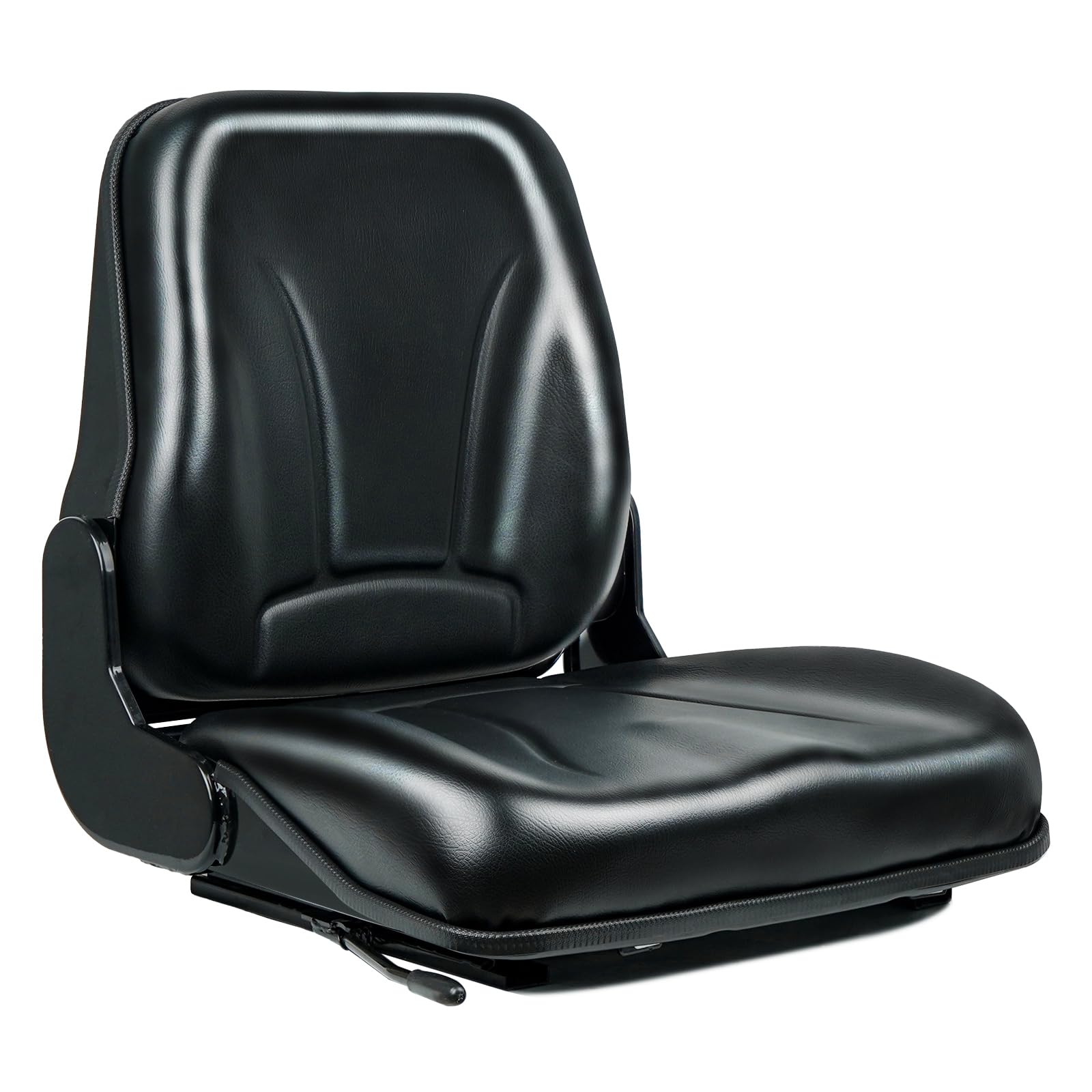 Universal Forklift Seat - Fold Down Tractor Seat with Micro Switch for Caterpillar, Excavator, Skid Loader, Backhoe, Dozer & Telehandler | Heavy Duty Operator Comfort for Construction & Farming Equipment