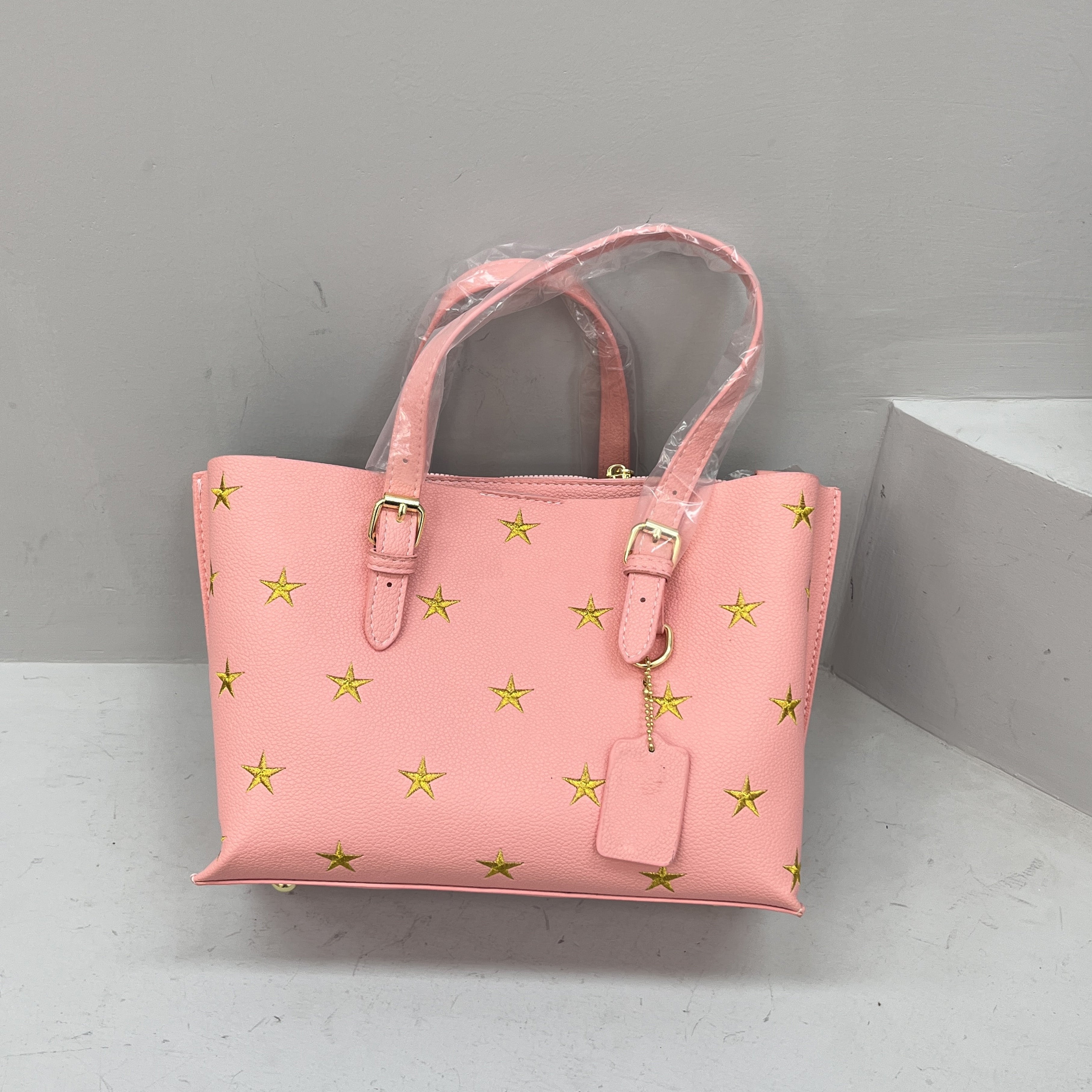 Stylish Star Print Tote Bag for Women - Trendy & Durable Shopping & Beach Tote - Perfect for Groceries, Work, Travel & Everyday Use