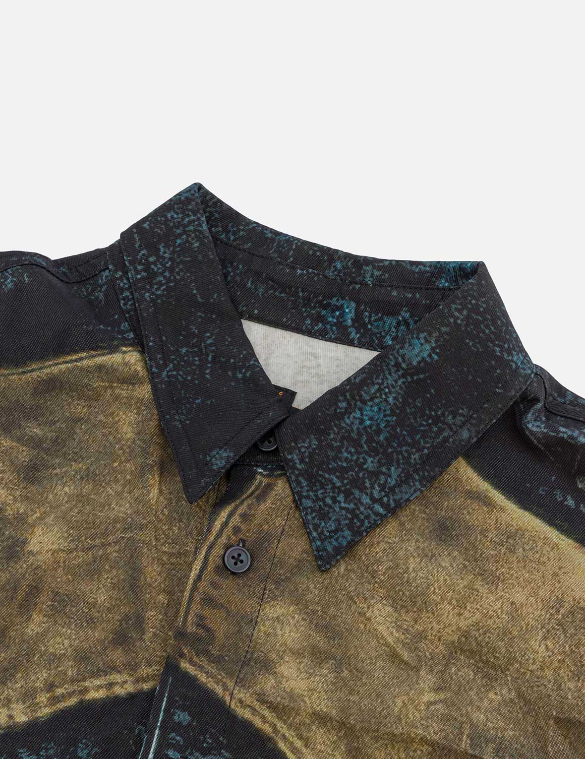 Men's Vintage Biker Print Long Sleeve Shirt - Relaxed Fit Casual Tops for Motorcycle Riding & Streetwear Fashion