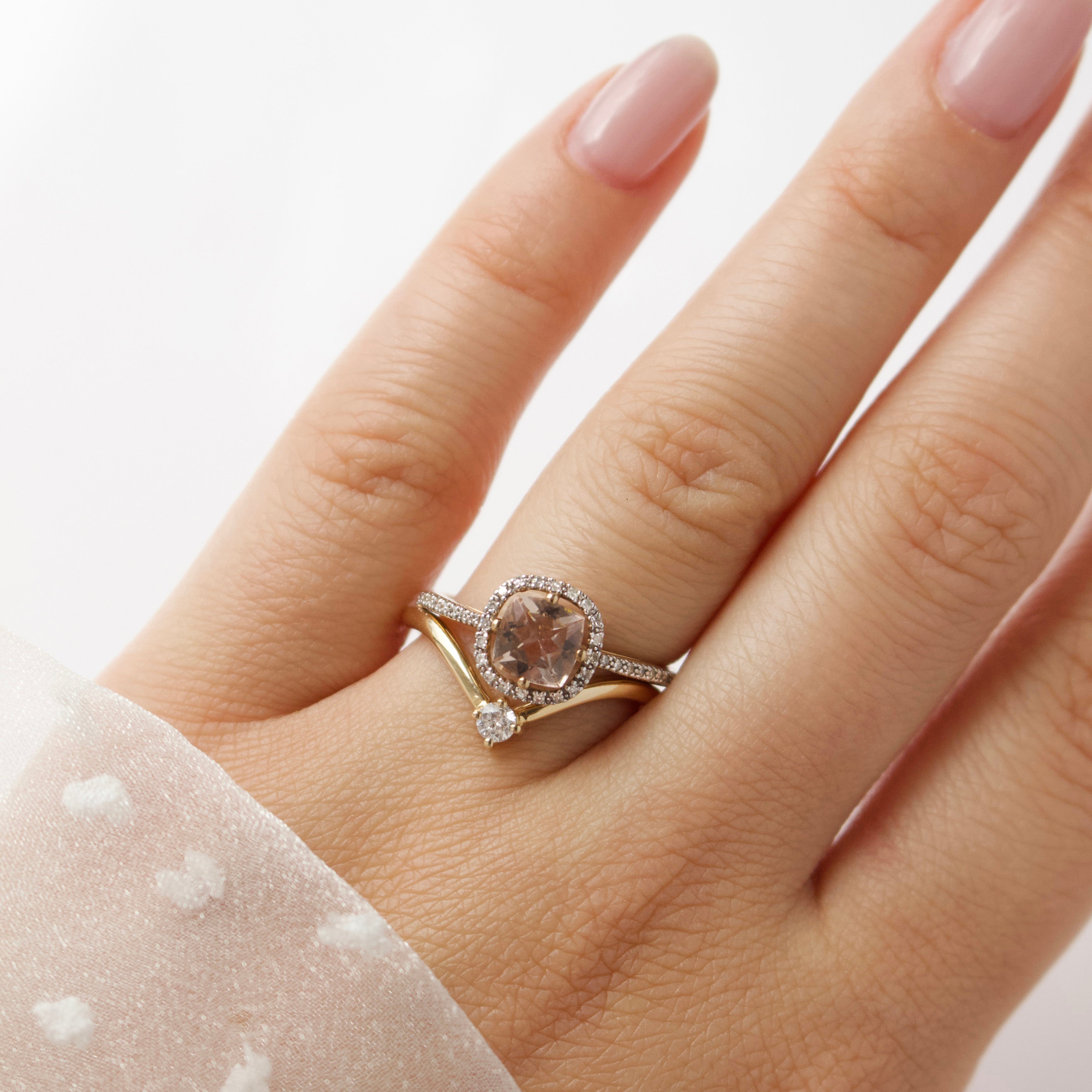 1 Carat Diamond Solitaire Wedding Band for Women - 14K White Gold Engagement Ring - Perfect for Proposals, Anniversaries & Bridal Jewelry