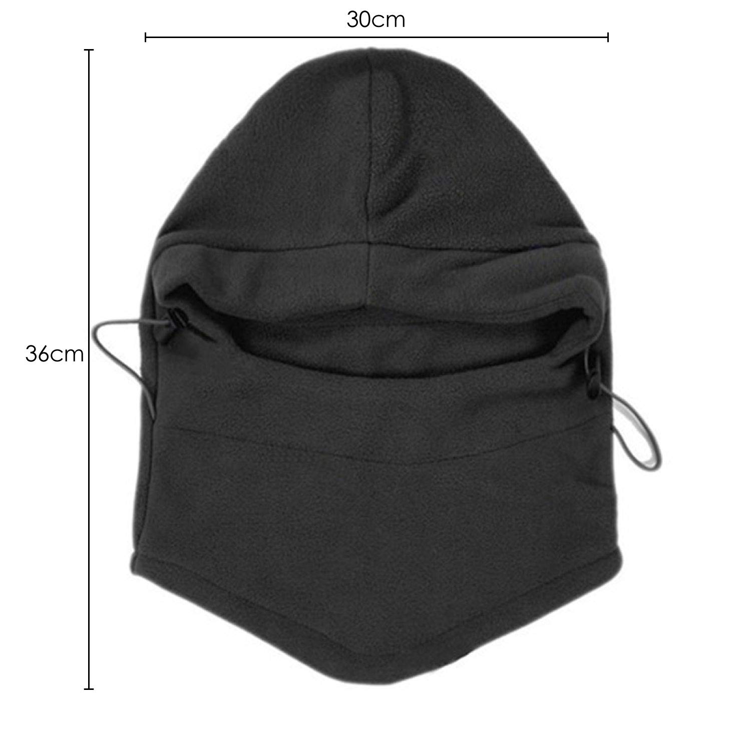 TRIXES Thermal Balaclava Fleece Hood - Winter Face Mask & Neck Warmer for Skiing, Snowboarding, and Outdoor Activities