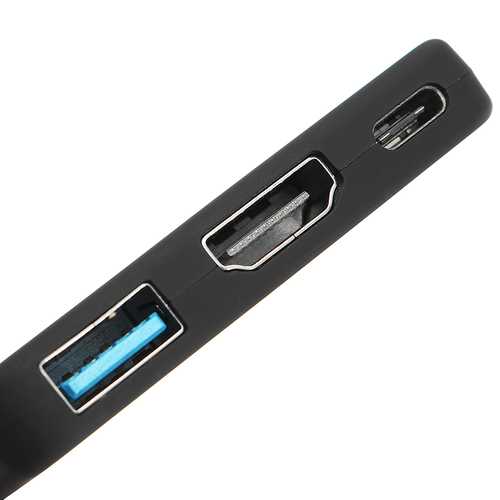 C FORCE CF003 USB C Hub 4K HDMI Adapter with USB 3.1 Ports - Compatible with Nintendo Switch, Samsung Galaxy S8/S8+ - Perfect for Gaming, Office Work & Travel Charging