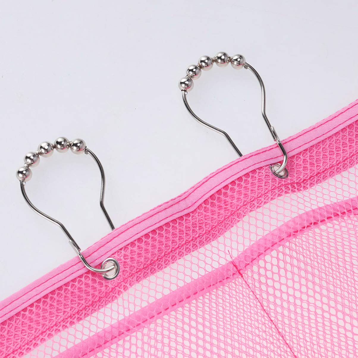 Cabilock 1pc Mesh Hanging Shower Organizer with 6 Pockets - Portable Bathroom Storage for Razors, Shampoo, Conditioner & Soap - Perfect for Small Spaces & Travel Use