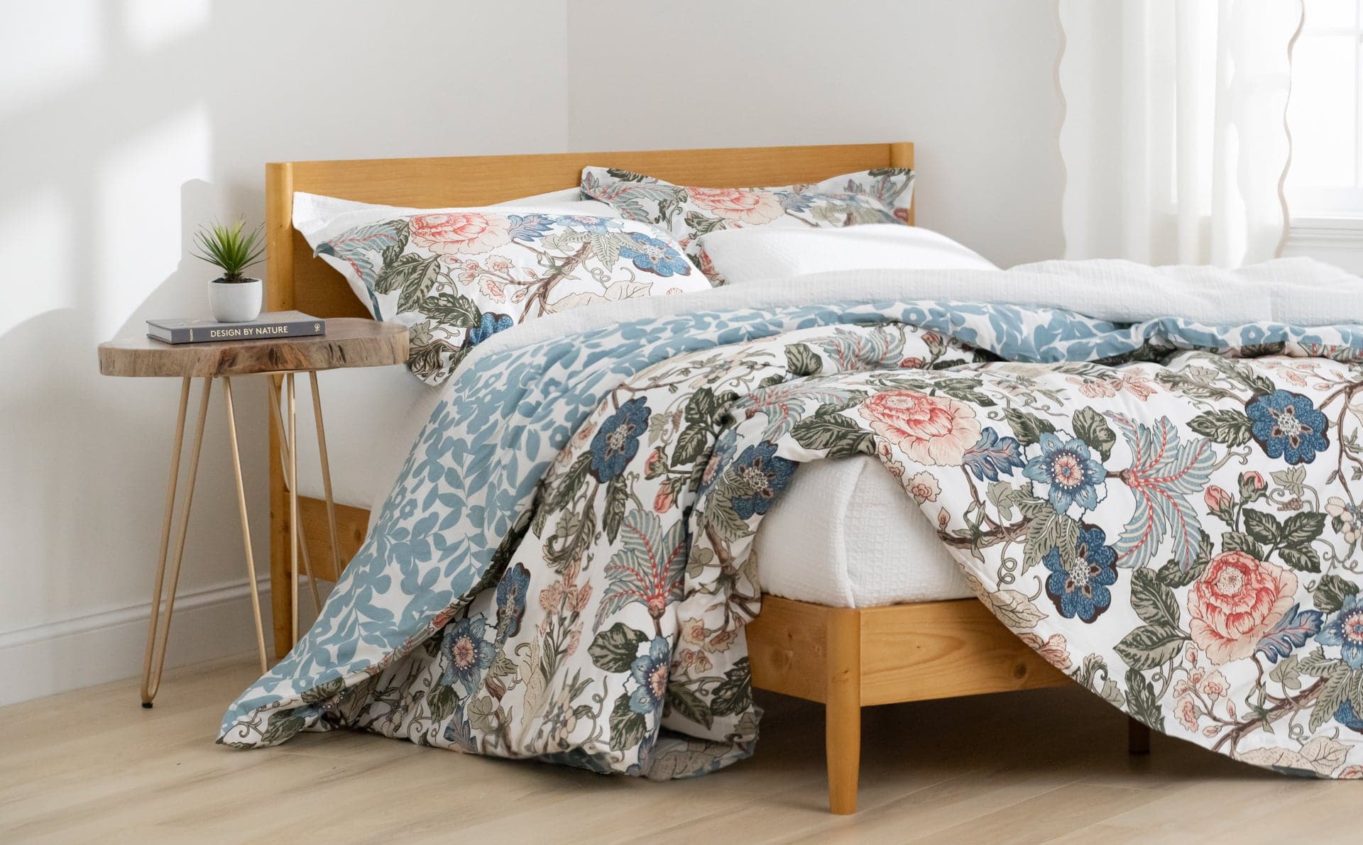 Sydney Reversible 100% Cotton Duvet Cover Set - Soft & Breathable Bedding for All Seasons - Perfect for Master Bedroom, Guest Room & Dorm Decor
