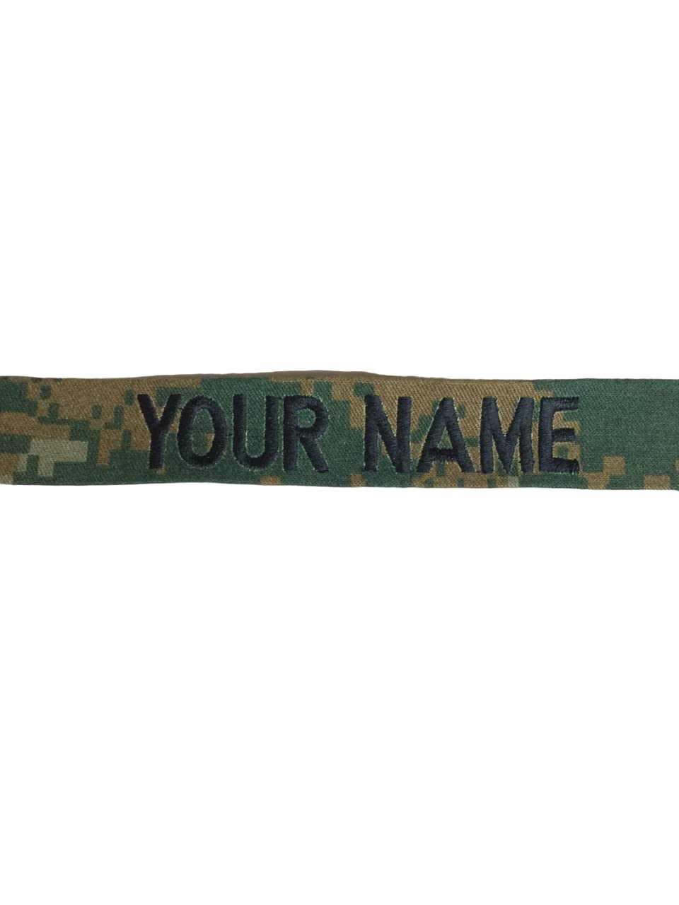 Custom Name Tapes with Fastener or Sew-On Options - Personalized Military Branch Tape (Woodland MARPAT) for Uniforms, Gear & Tactical Equipment