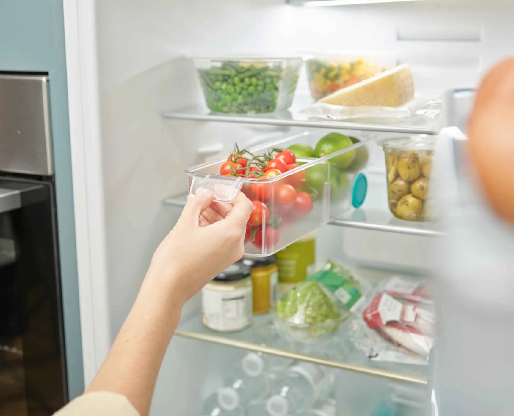 FridgeStore™ Clear Plastic Storage Bins for Refrigerator Organization - Set of 3 (Small, Medium, Large) - Perfect for Kitchen, Pantry & Bathroom Storage