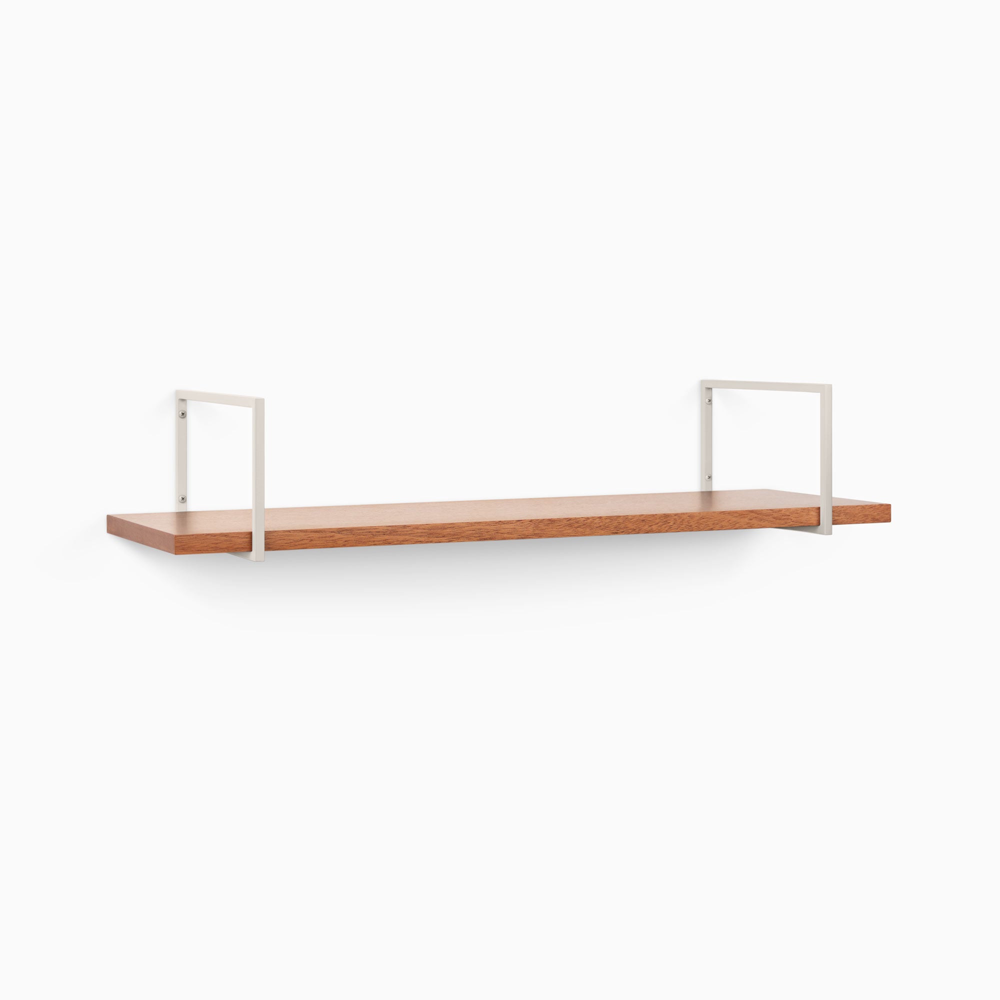 Bart Mahogany Wall Shelf - Solid Wood Floating Shelf for Living Room, Bedroom & Bathroom - Perfect for Displaying Decor, Books & Essentials