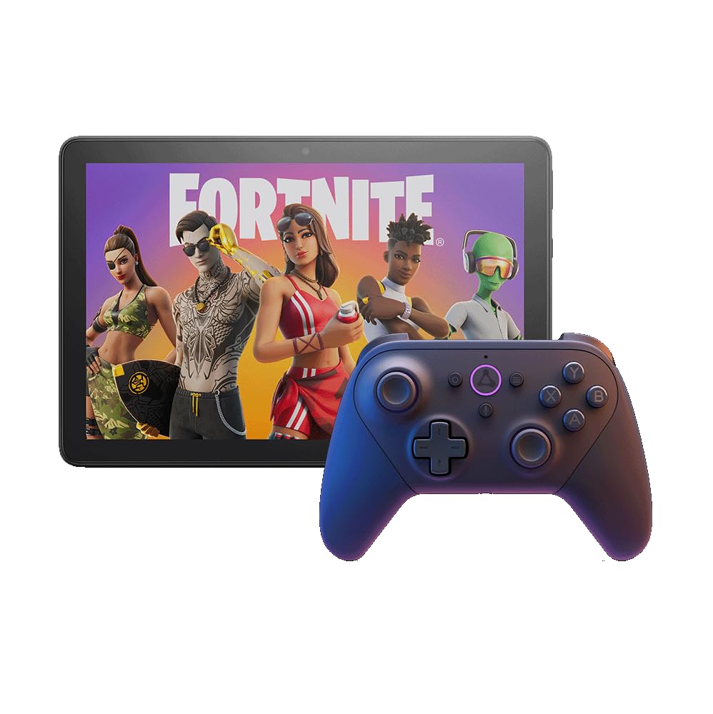 Amazon Fire HD 10 Tablet (10.1 Inch, 32GB, Black) with Luna Controller - Full HD 1080p Gaming Bundle for Streaming & Mobile Gaming | Perfect for Cloud Gaming, Entertainment & Travel