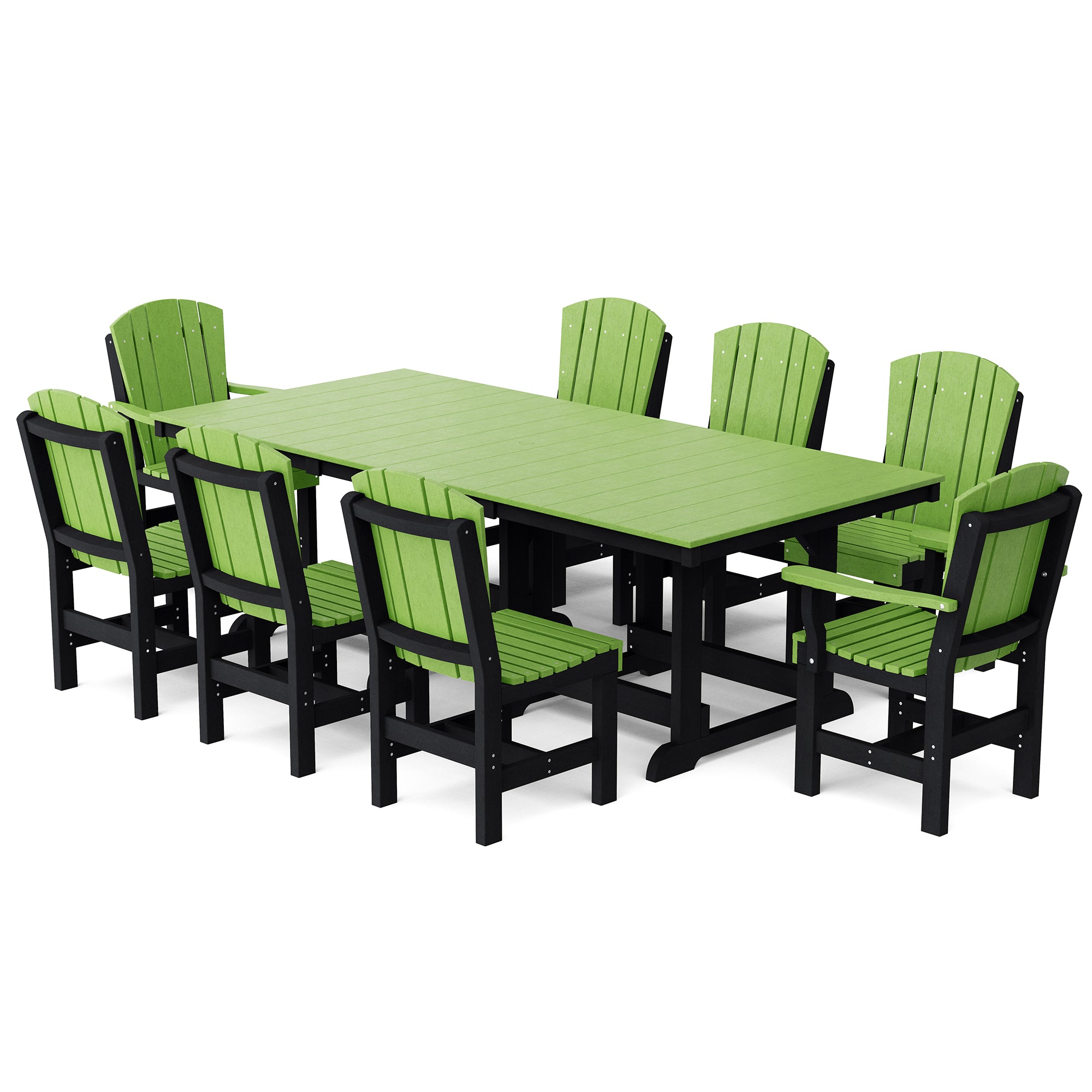 Heritage 9-Piece 44x94 Inch Dining Table Set - Perfect for Family Gatherings, Dinner Parties & Formal Dining Rooms