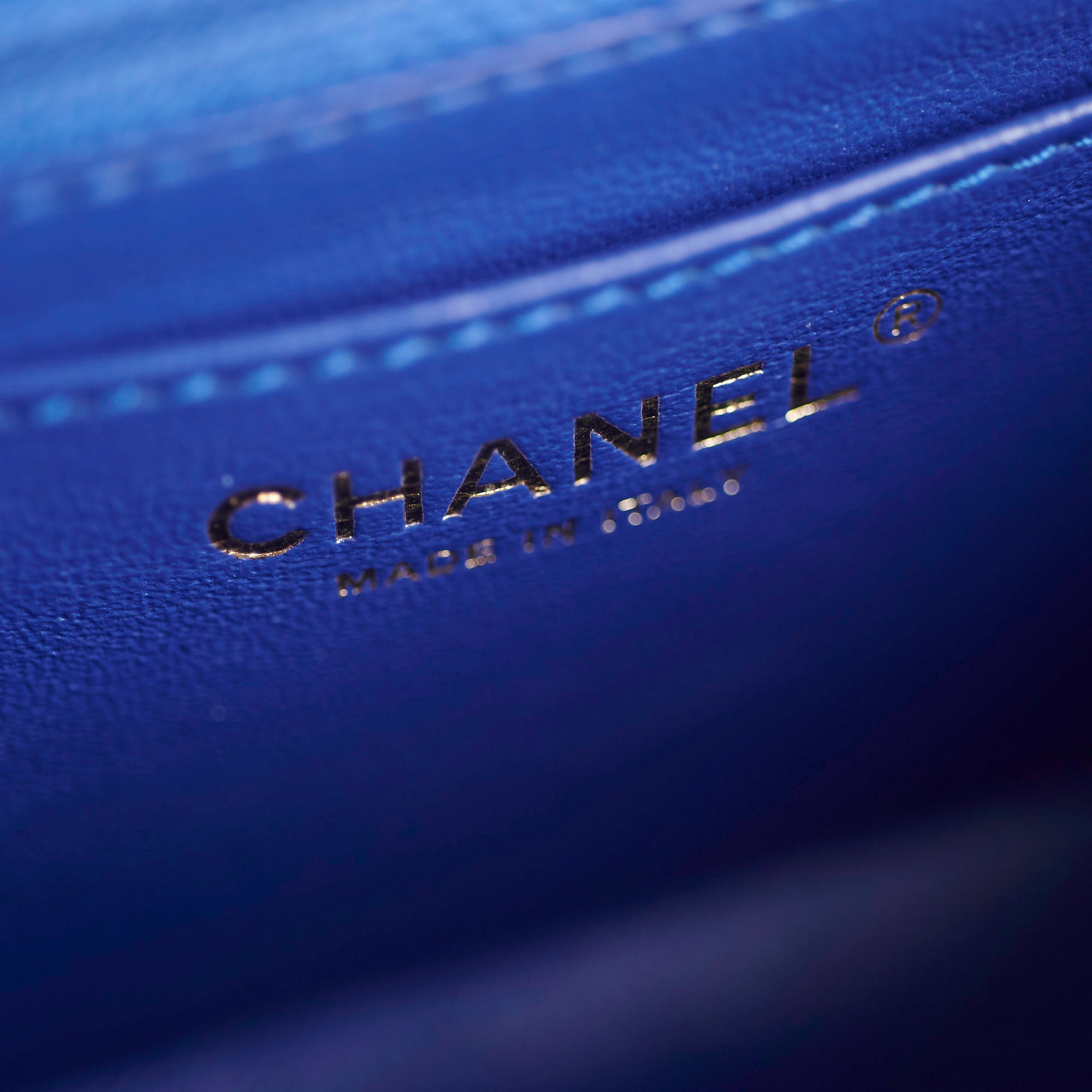 Chanel Mini Rectangular Chevron Blue Leather Crossbody Bag - Luxury Designer Handbag for Women, Perfect for Parties, Dates & Everyday Use