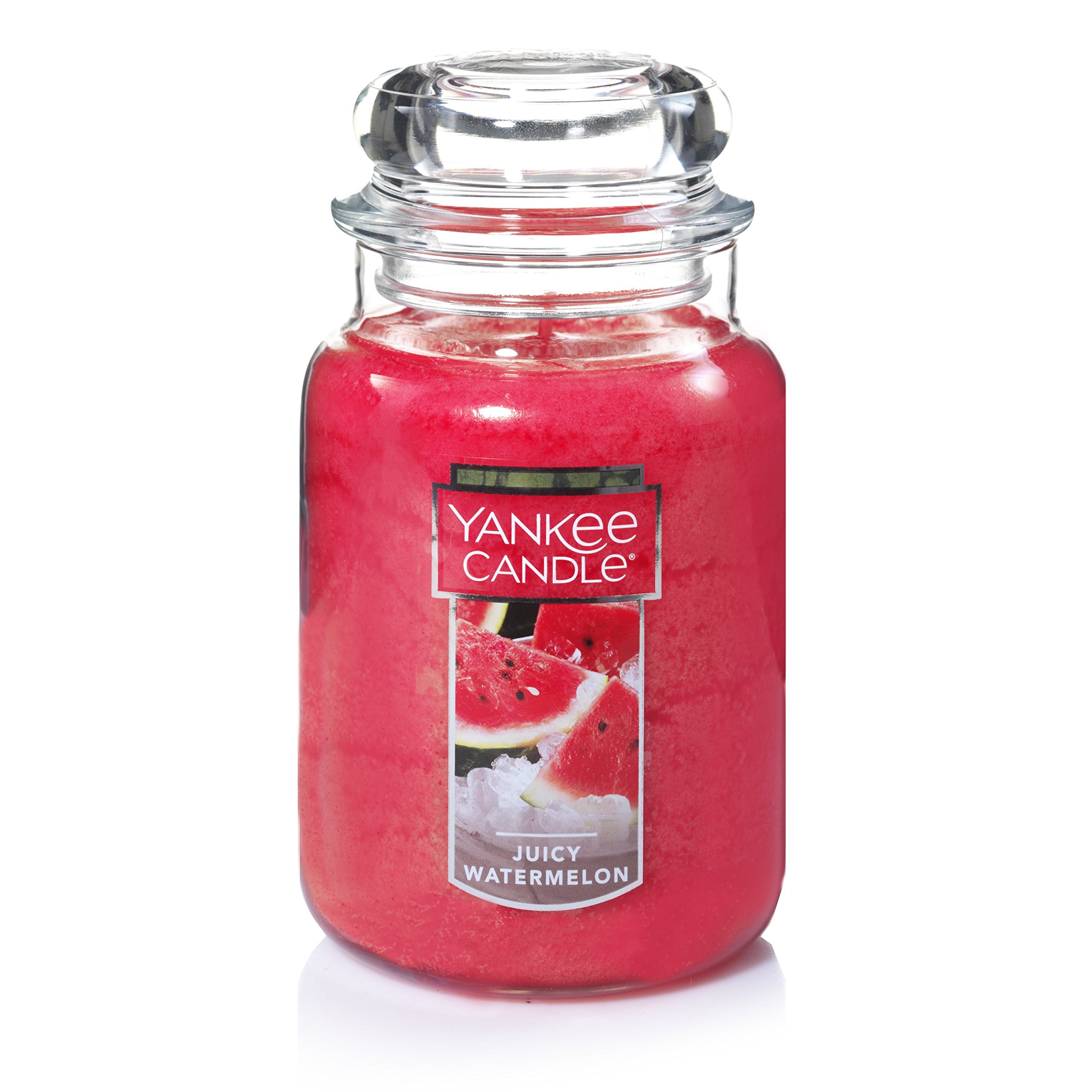 Yankee Candle Juicy Watermelon Scented Large Jar Candle - 22oz Classic Single Wick, 110+ Hours Burn Time - Perfect for Home Decor, Relaxation & Gifts