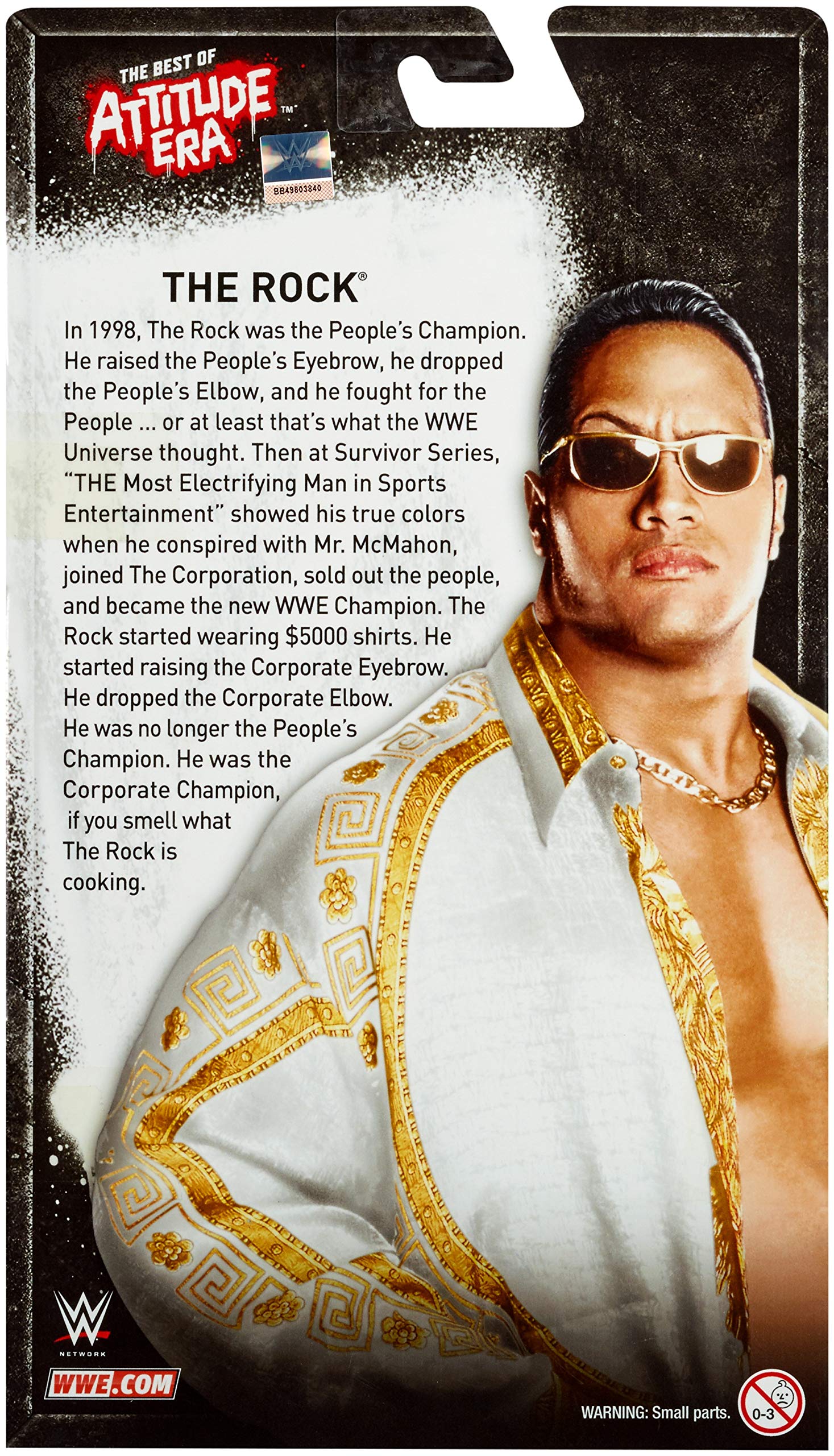 WWE The Rock Elite Collection Action Figure - Authentic Wrestling Collectible Toy for Fans & Kids - Perfect for Display, Play & Gifting