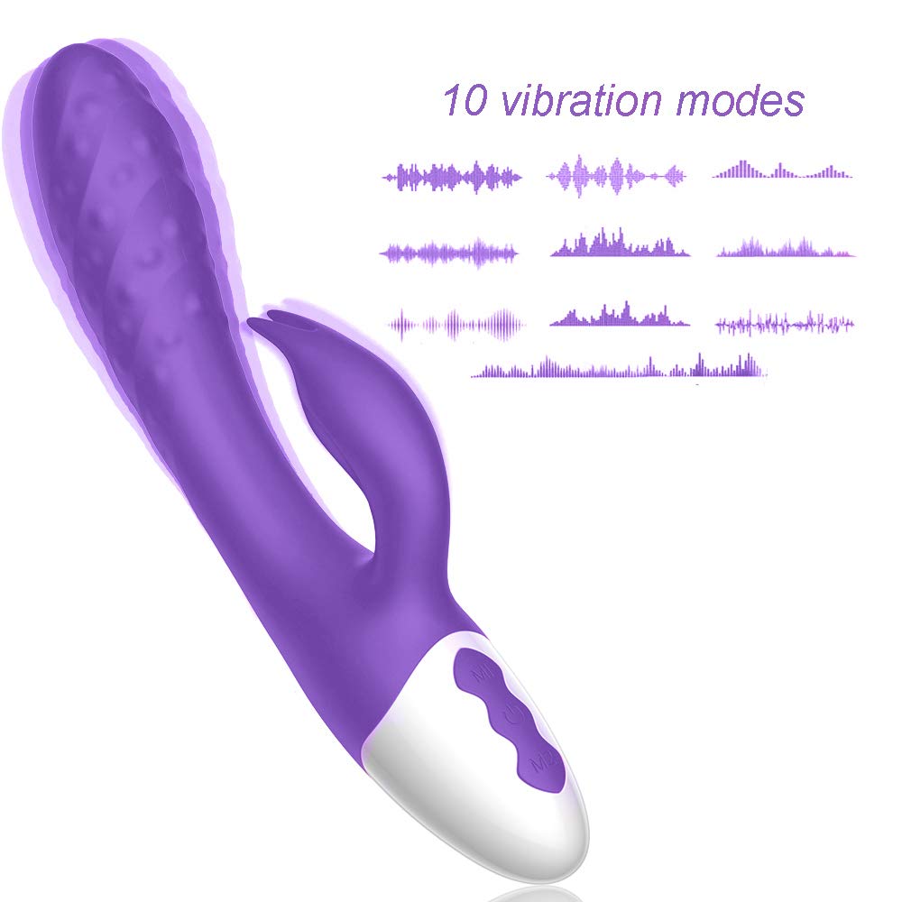 Best Rabbit Vibrator for Women - Powerful Thrusting Rabbit Toy for Intense Pleasure, Dual Stimulation G-Spot & Clitoral Massager - Perfect for Solo Play & Couples Use (T1)