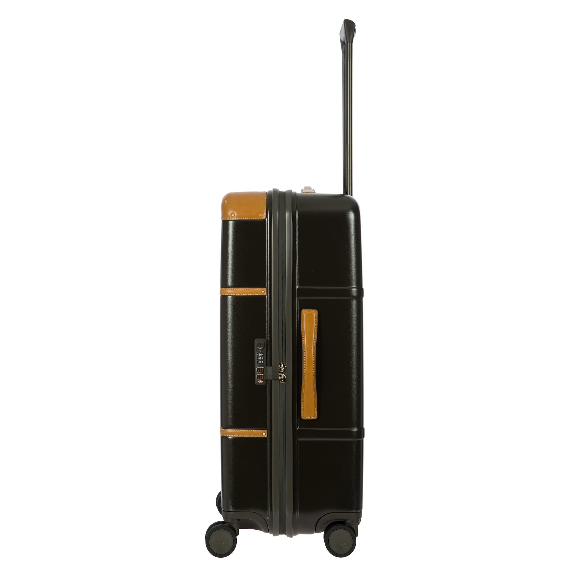 Bric's Bellagio 2.0 Spinner Trunk - 27 Inch Luxury Suitcase for Travel - TSA Approved Luggage for Women & Men - Olive Green Hardshell Carry-On - Perfect for Business Trips & Vacations