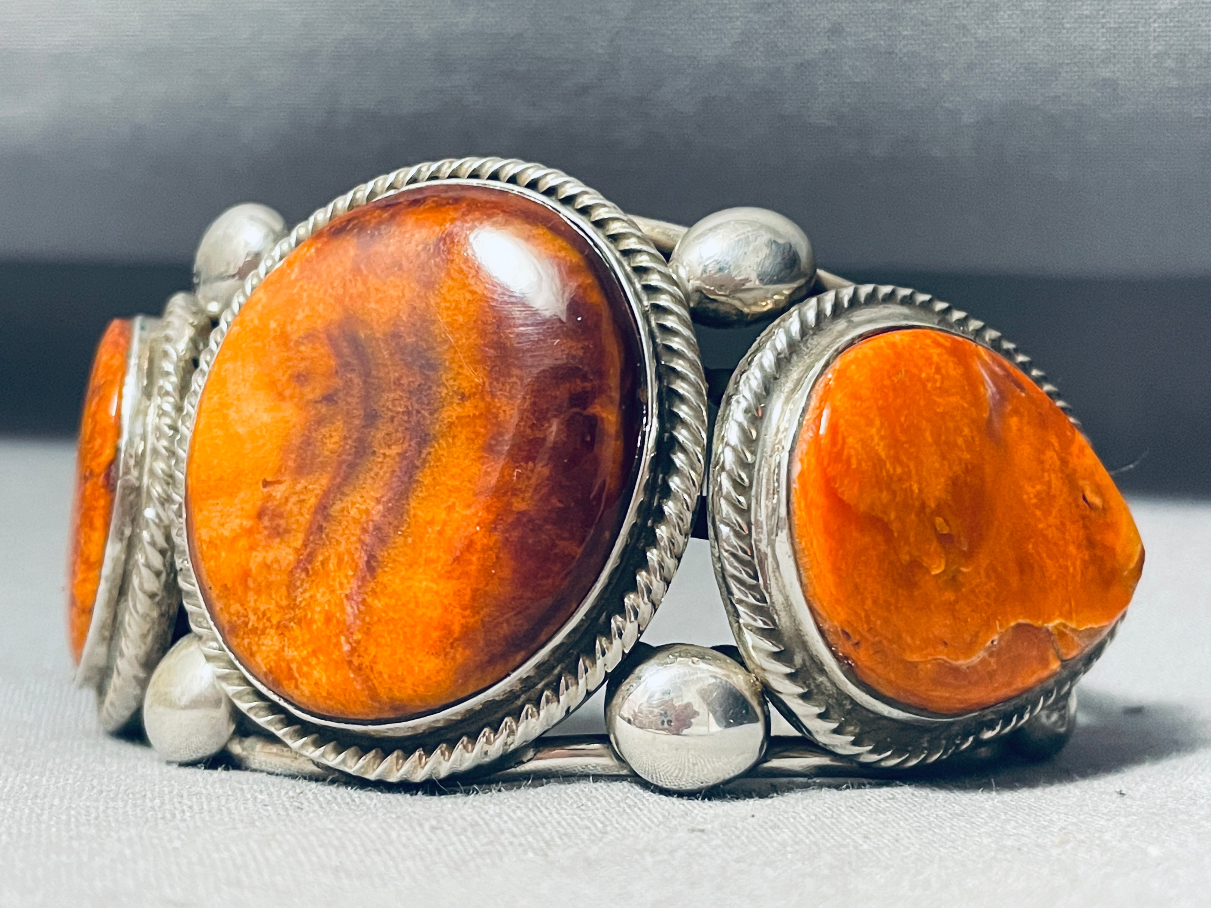 120 Gram Navajo Spiny Oyster Sterling Silver Heavy Cuff Bracelet - Handmade Southwest Jewelry for Women, Boho Chic Accessory - Perfect for Festivals, Weddings & Everyday Wear