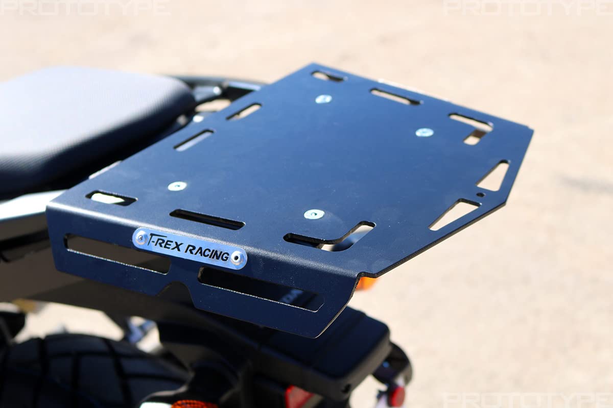 T-Rex Racing Heavy-Duty Aluminum Luggage Rack for Honda CB500X (2013-2023) & NX500 (2024) | Motorcycle Cargo Carrier for Adventure Touring & Commuting