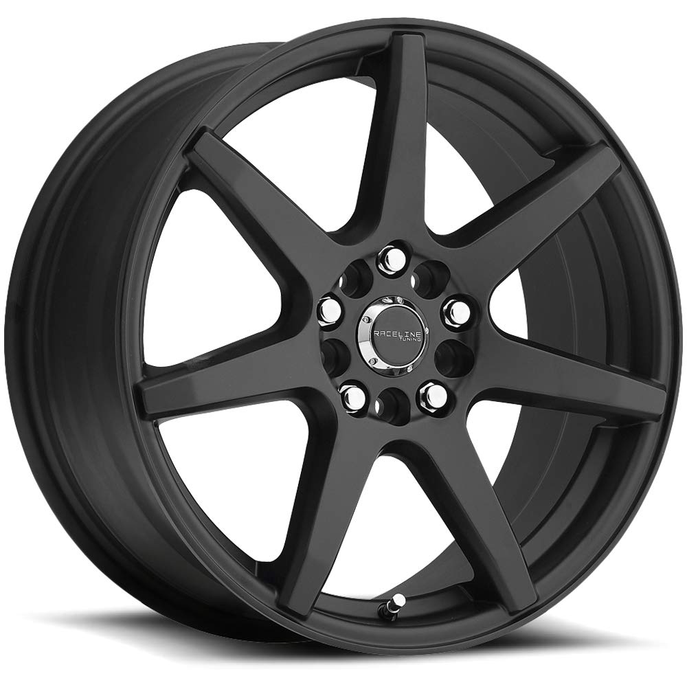 Raceline Evo 131 Satin Black Wheel 15x15 Inches 4x100 Bolt Pattern 40mm Offset - Perfect for Custom Car Builds, Off-Road Vehicles & Performance Upgrades