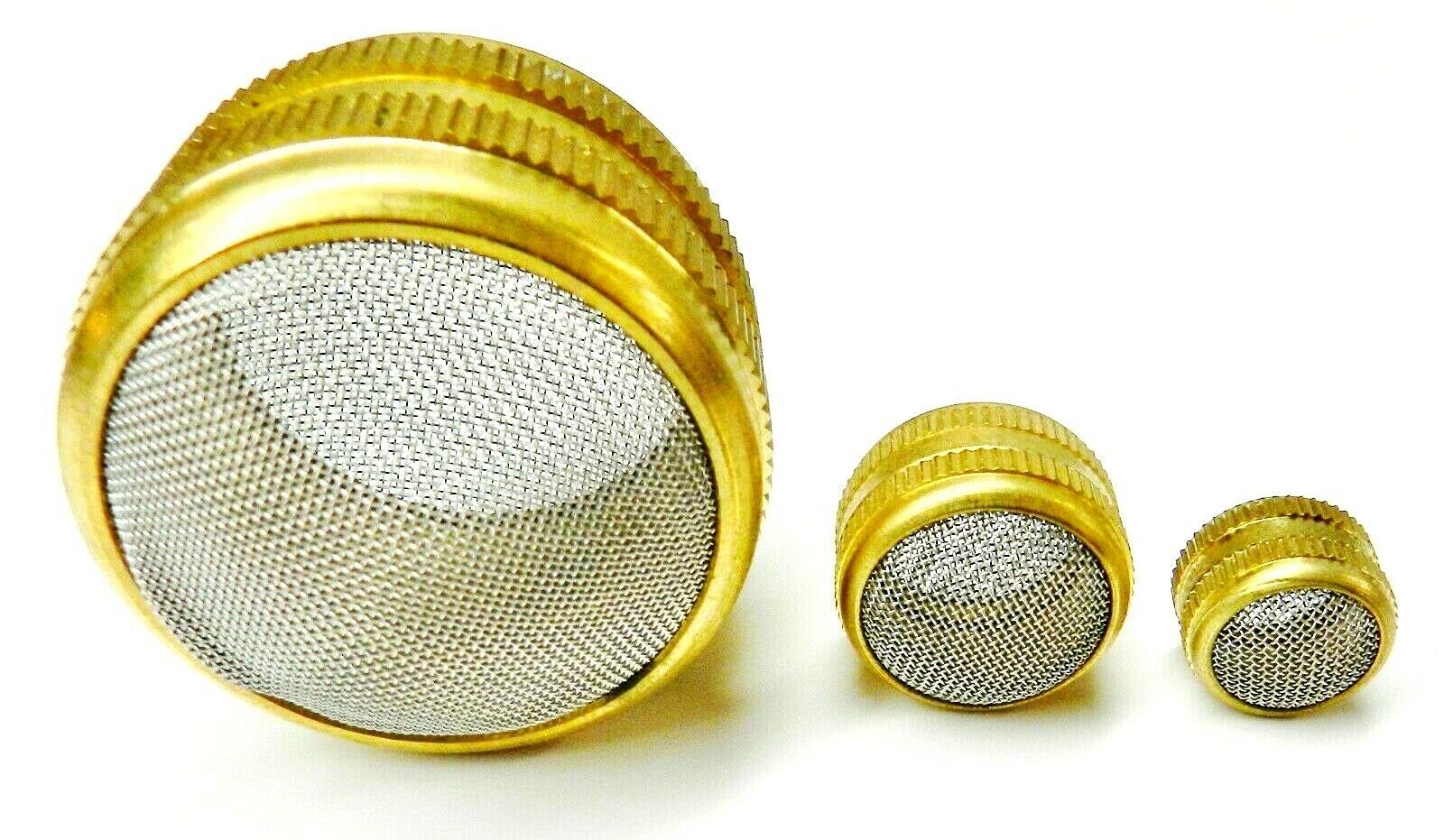 3-Piece Ultrasonic Cleaner Basket Set - Brass & Stainless Steel Mesh Holder for Jewelry, Watches, Dentures (2
