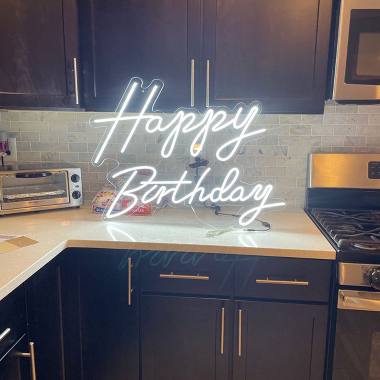 Custom Happy Birthday Neon Sign - 23.6