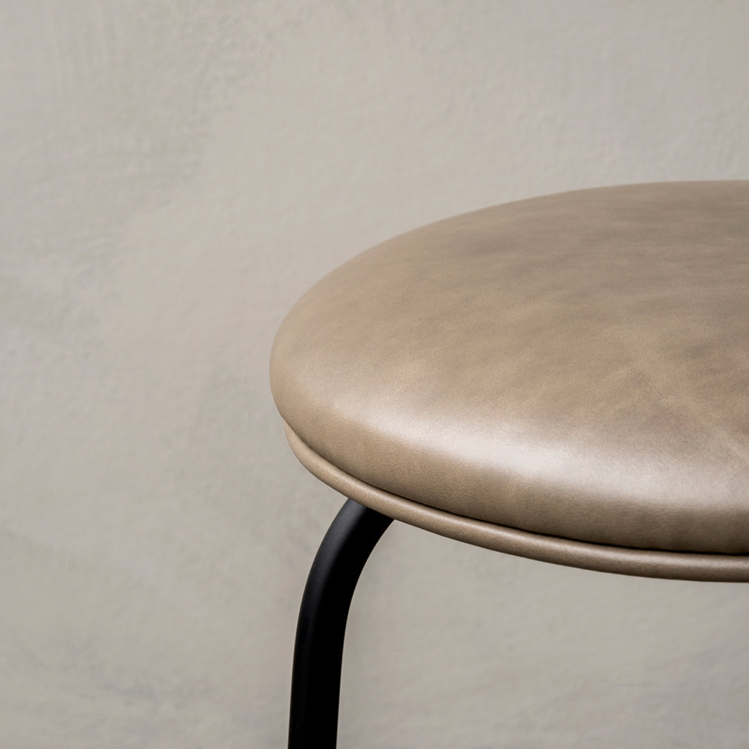 Afteroom Modern Bar Stool - Upholstered Seat with Metal Frame - Perfect for Kitchen Island, Breakfast Bar & Home Decor