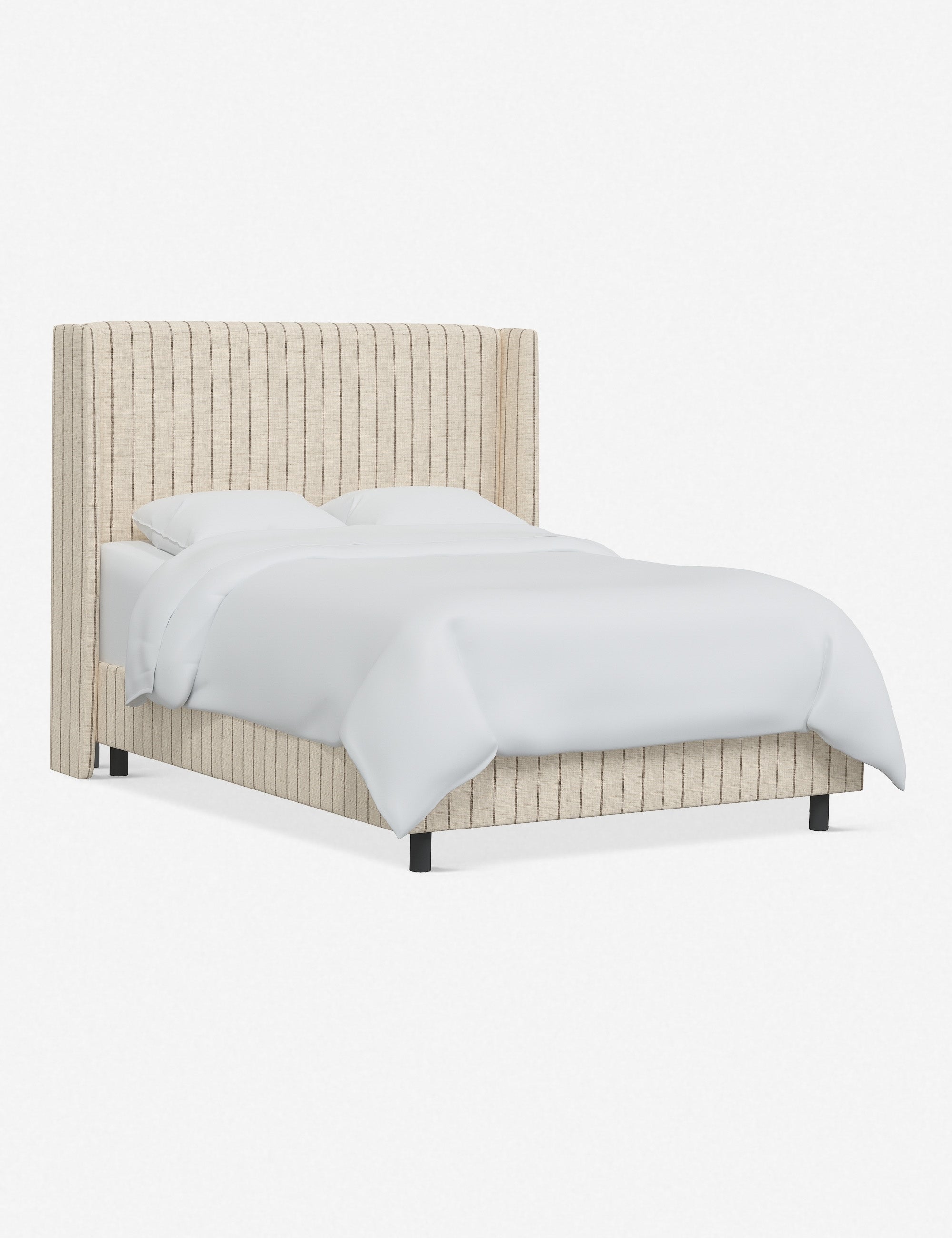 Adara Queen Size Bed Frame with Upholstered Headboard - Modern Platform Bed for Bedroom, Guest Room & Dorm | Easy Assembly & Sturdy Metal Support