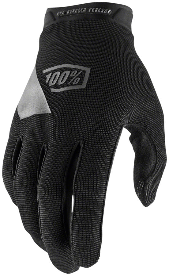 Ridecamp Women's X Large Full Finger Black Gloves - 100% Durable & Comfortable for Horseback Riding, Cycling & Outdoor Sports