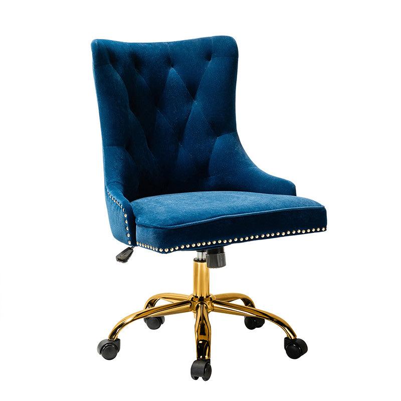 Adega Velvet Adjustable Office Chair - Ergonomic Desk Chair with Lumbar Support for Home Office, Gaming & Workspace - Comfortable Swivel Computer Chair for Long Hours Sitting