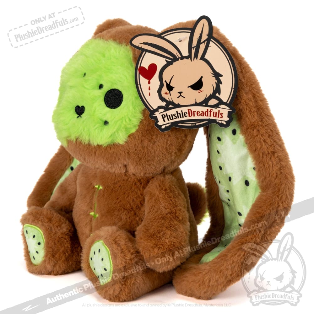 Plushie Dreadfuls Kiwi Rabbit Stuffed Animal Toy - Soft Cute Bunny Plush for Kids, Gift & Home Decor
