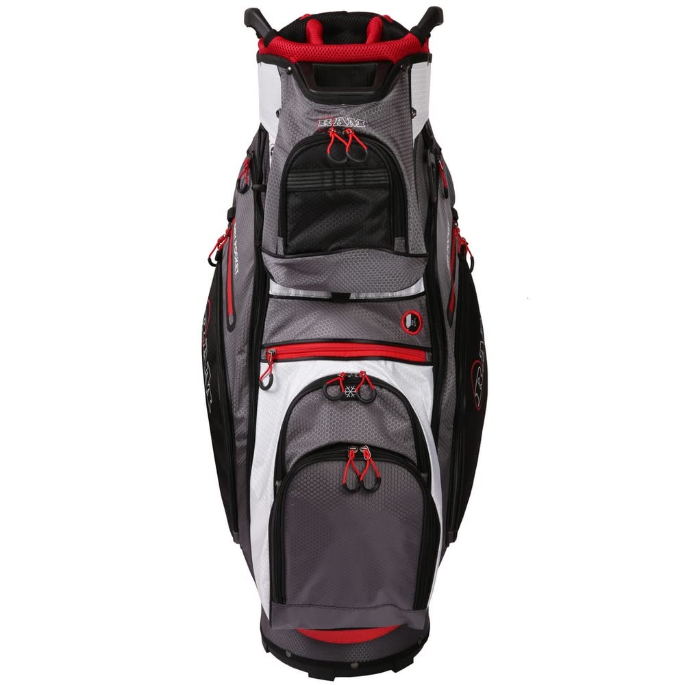 Ram Golf FX Deluxe 14-Way Full Length Dividers Golf Cart Bag - Perfect for Tournaments and Weekend Rounds