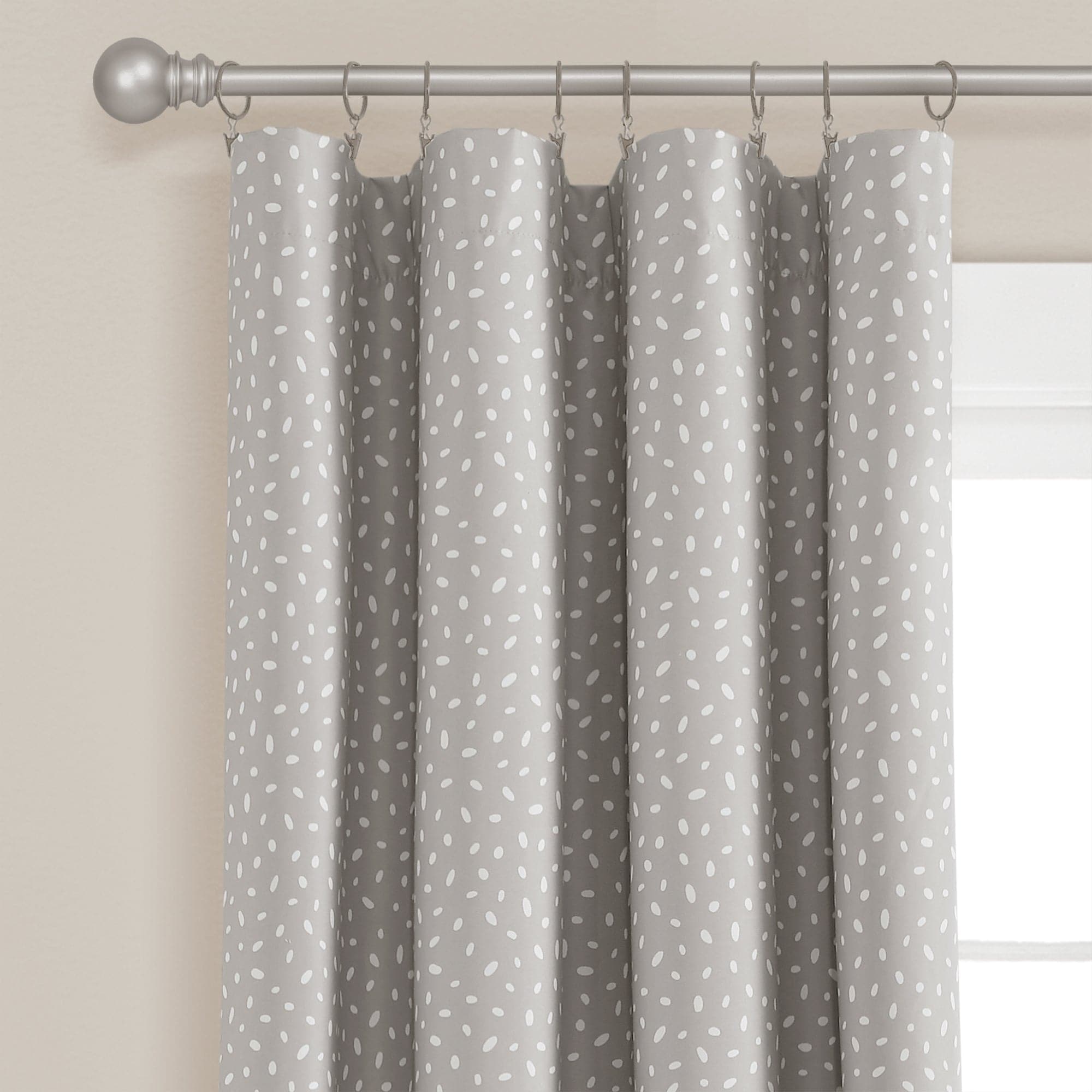 Blackout Window Curtains for Bedroom - Pixie Fox Geo Pattern Thermal Insulated Drapes for Living Room, Nursery & Home Decor