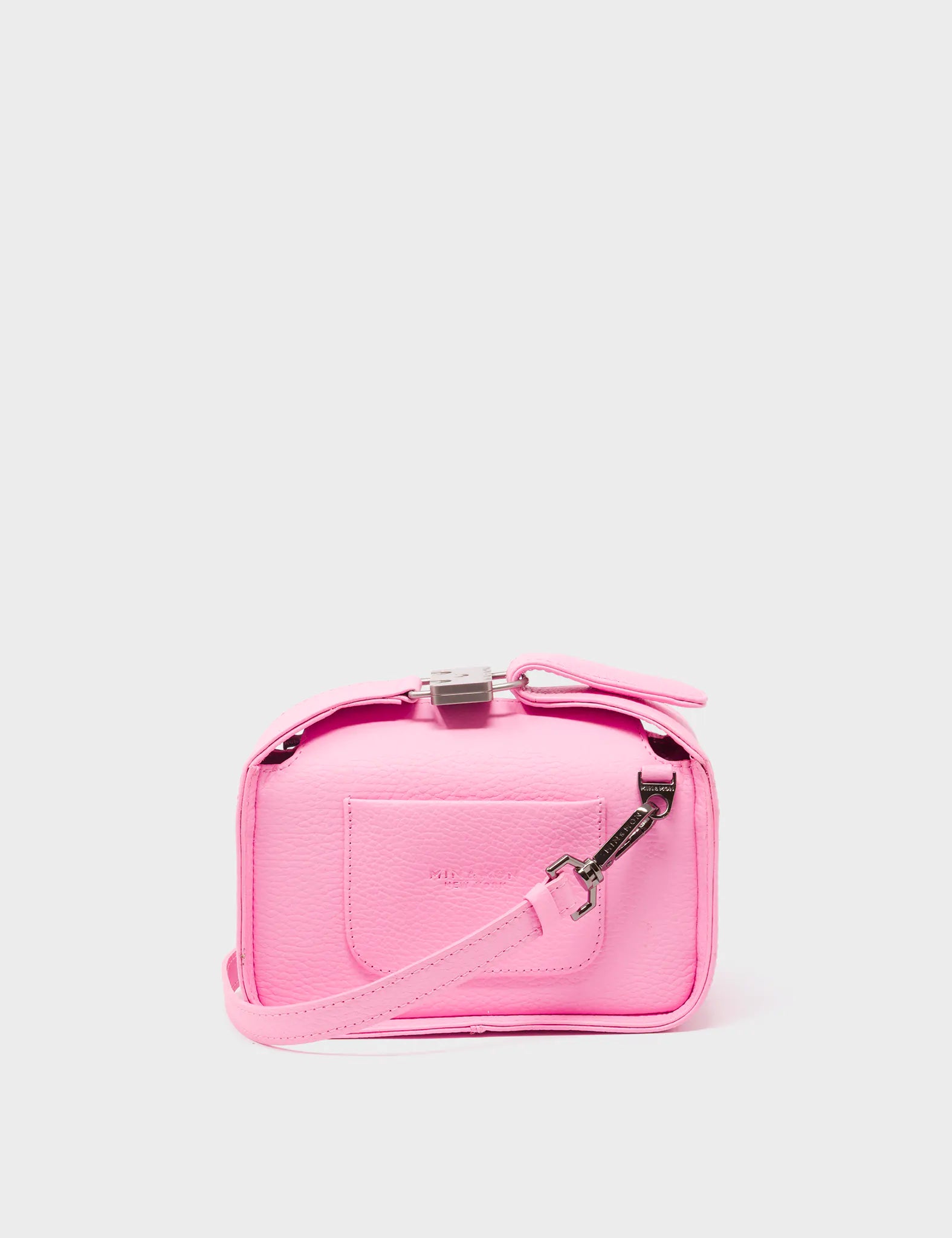 Benji Micro Crossbody Bag - Soft Neon Pink Leather Purse for Women | Trendy & Lightweight | Perfect for Travel, Shopping & Everyday Use