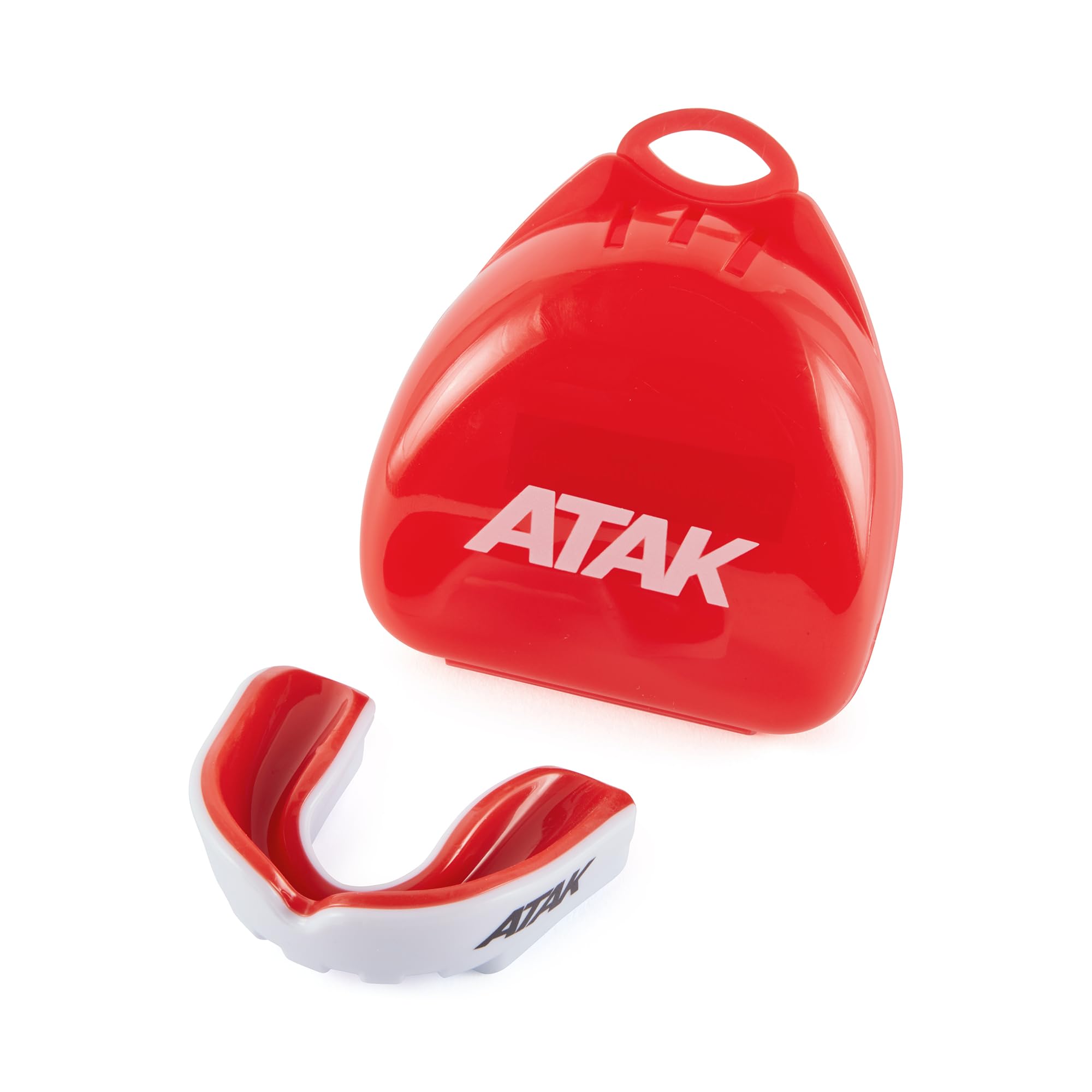 ATAK Fortis Gel Mouthguard for Adults - Red - Comfortable & Durable Teeth Protection for Boxing, MMA, and Sports Training