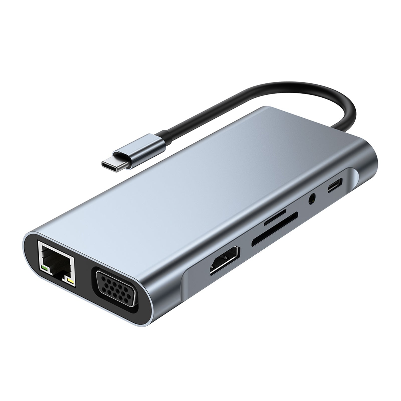 11-in-1 USB C Hub with 4K HDMI Output, USB 3.0 Ports, Multi-Function Dock for MacBook Pro/Air, iPad, Chromebook - Perfect for Home Office, Gaming & Video Conferencing