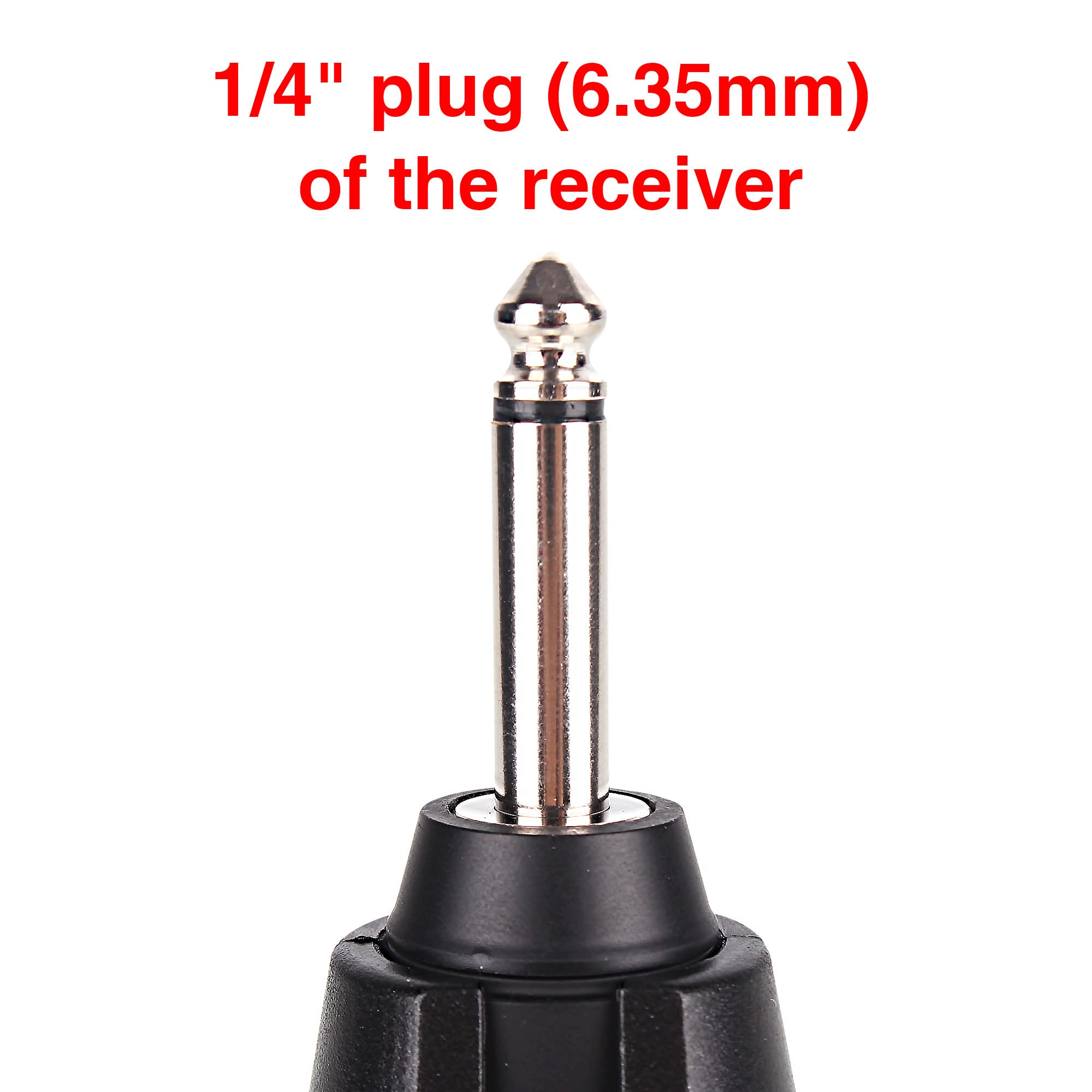 AT-5 Wireless UHF Microphone System for Guitar - Condenser Pickup with Receiver & Transmitter | Ideal for Classical & Acoustic Guitar Performances, Live Shows & Studio Recording