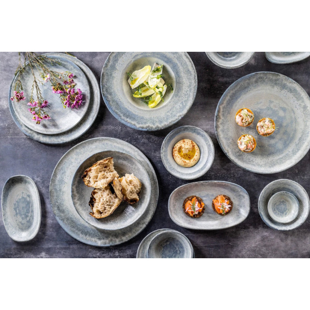 Bonna Omnia 9-Piece Gourmet Round Porcelain Deep Plate Set - Elegant Dinner Plates for Fine Dining, Restaurant Style Serving & Special Occasions