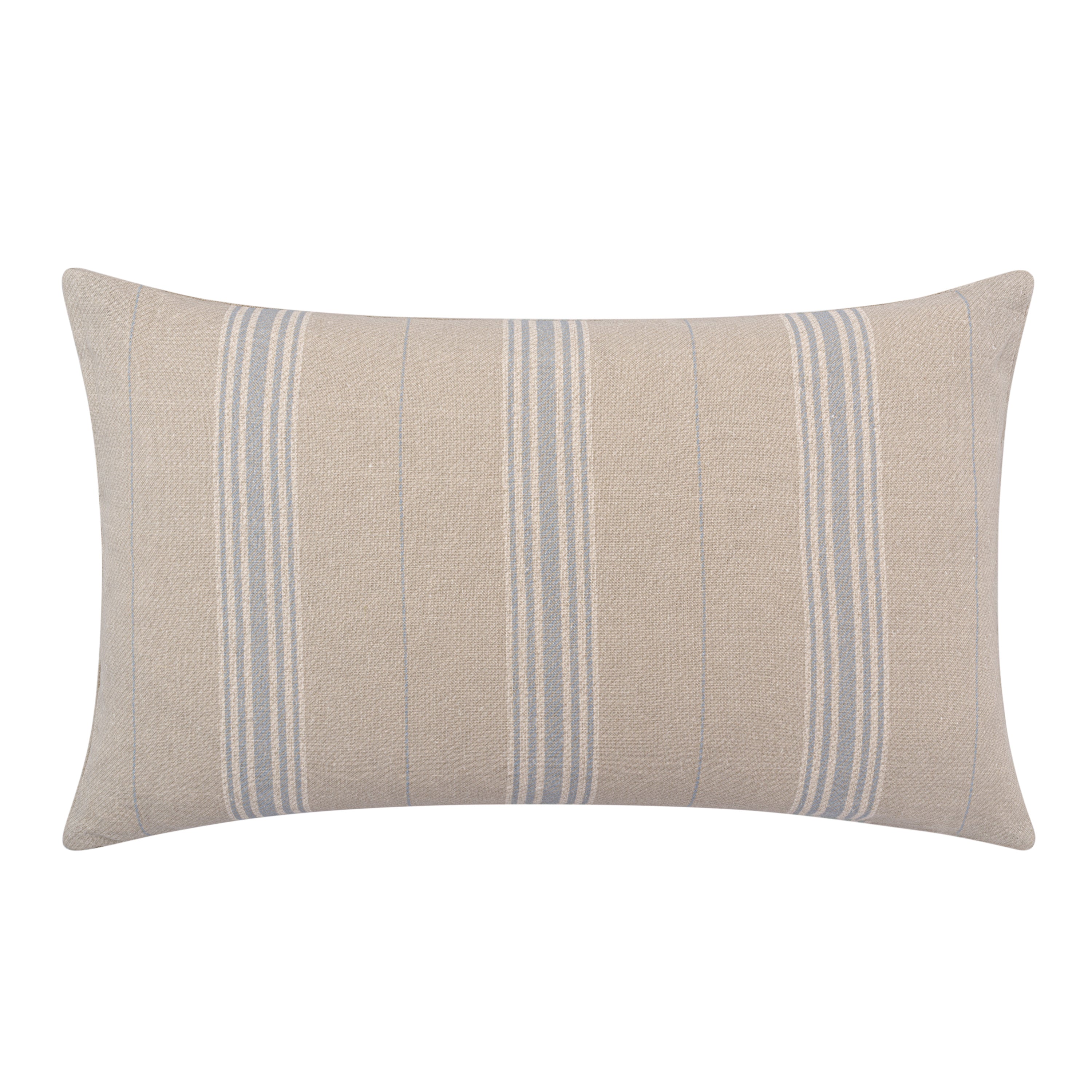 Vallon Striped Blue Linen Cushion Cover 55x32cm - Soft & Durable Home Decor for Sofa, Bed, or Chair - Perfect for Living Room, Bedroom & Office