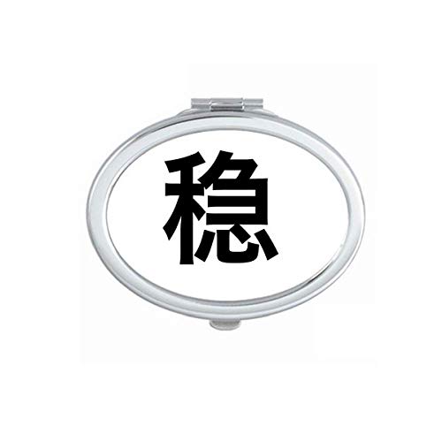 DIYthinker Chinese Online Joke Strong Mind Mirror - Portable Folding Double-Sided Makeup Mirror for Travel, Home & Salon Use