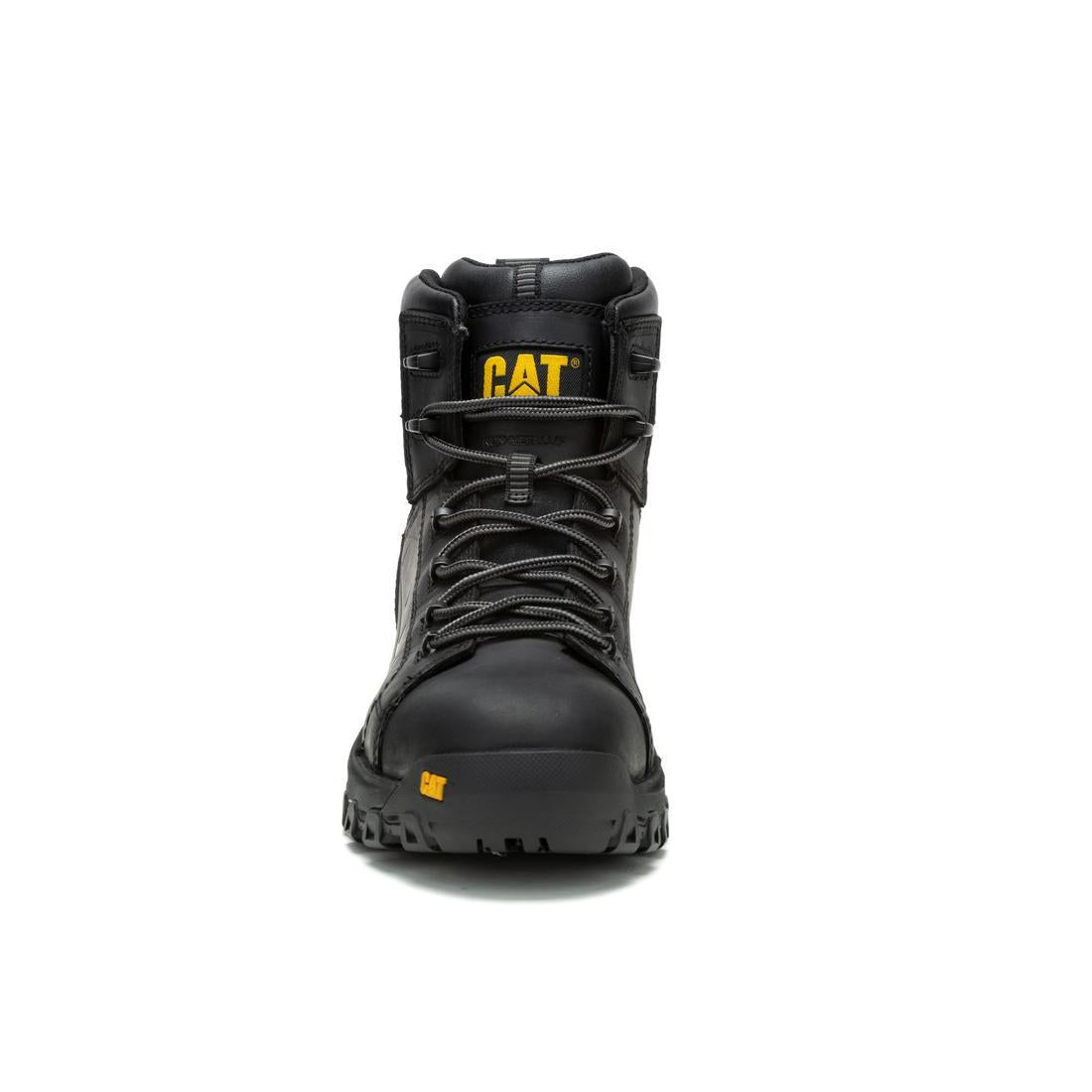 **Threshold Rebound Waterproof Composite Toe Work Boots for Men - Black - Slip Resistant & Comfortable for Construction, Hiking & Outdoor Work**