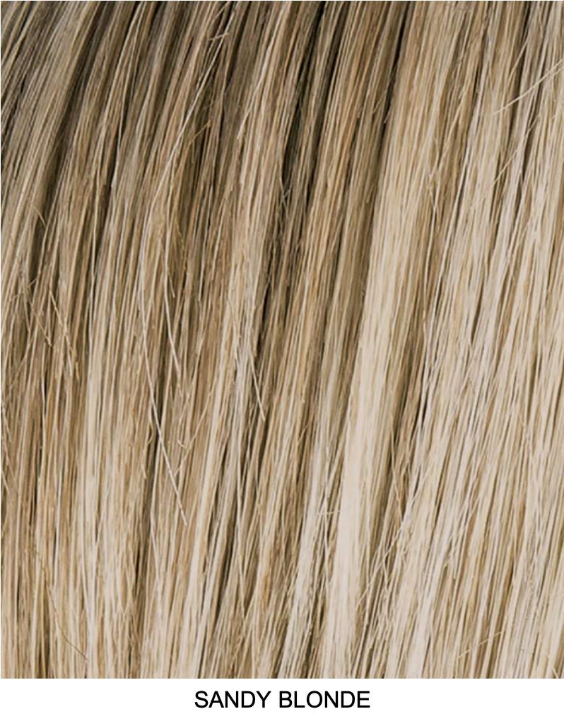 Ellen Wille Cayenne Synthetic Hair Topper for Women - Sandy Blonde Heat Resistant Hairpiece for Thinning Hair | Perfect for Daily Wear, Parties & Special Occasions