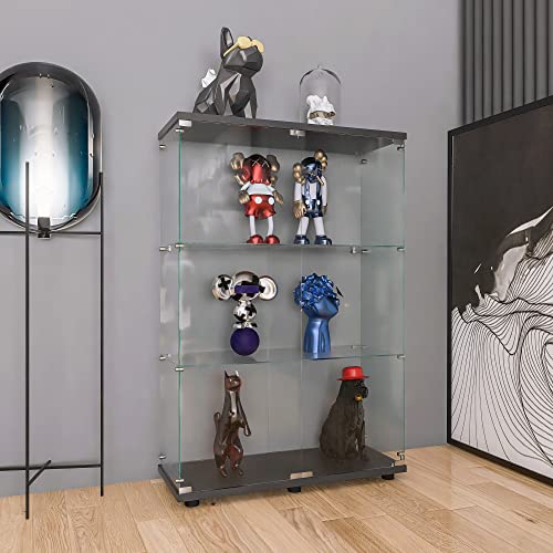 Black-2 Door 3 Shelves