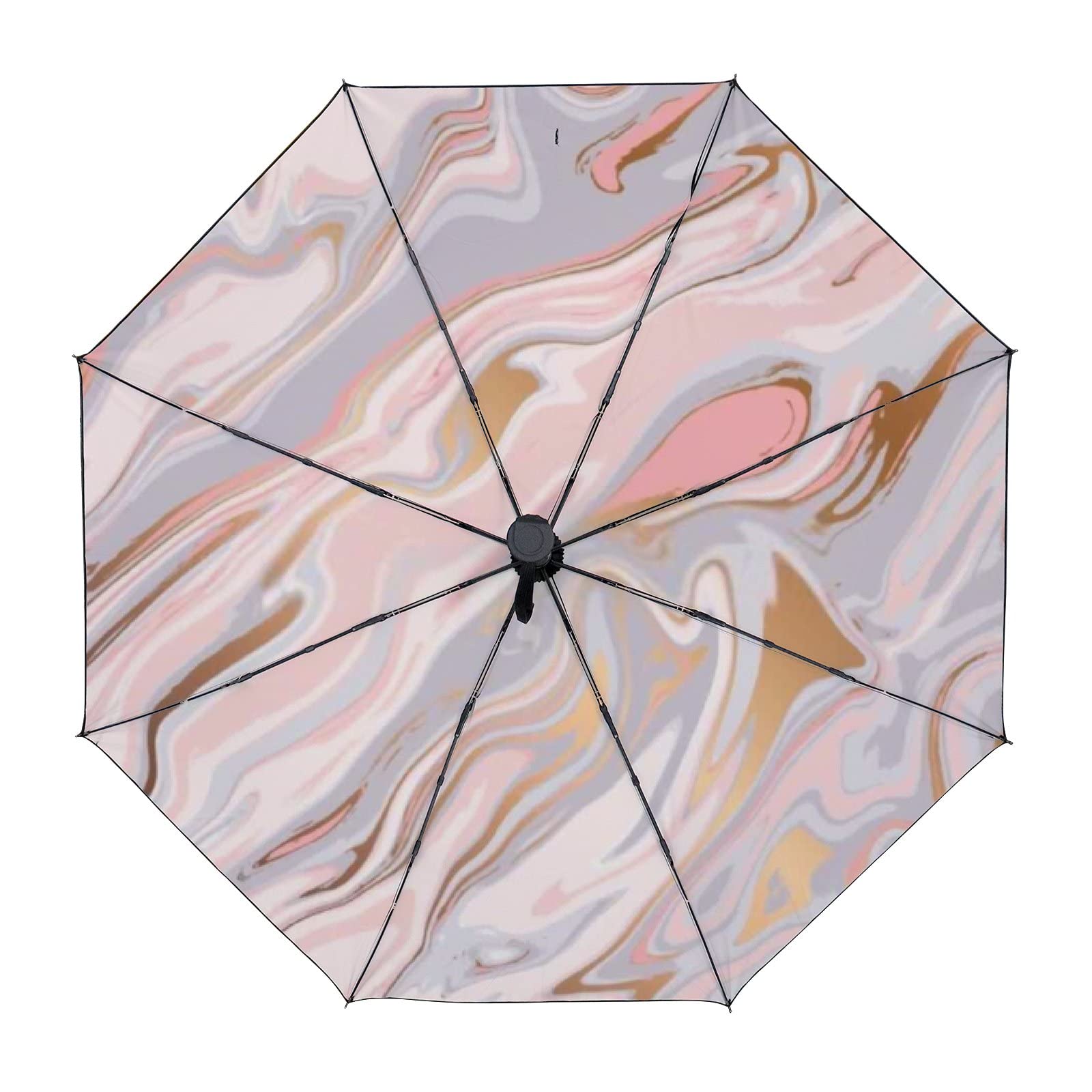 Portable Open & Close Button Sunshade - Mini Folding Travel Umbrella, Windproof & Waterproof Compact Umbrella for Outdoor, Beach, Hiking & Daily Commute