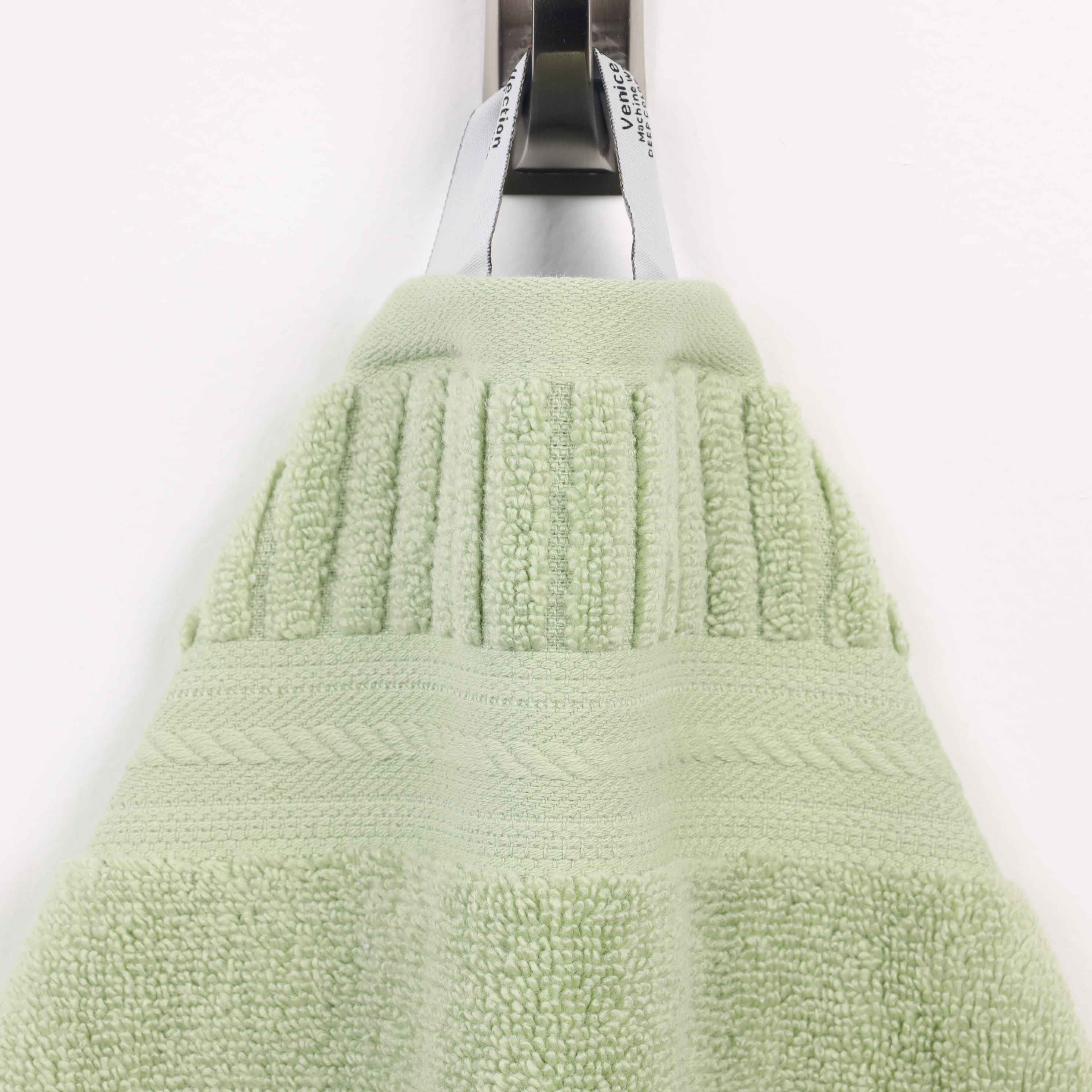 Venice Zero Twist Cotton Medium Weight Absorbent 3-Piece Bath Towel Set - Soft & Quick-Drying for Spa, Gym, and Beach Use
