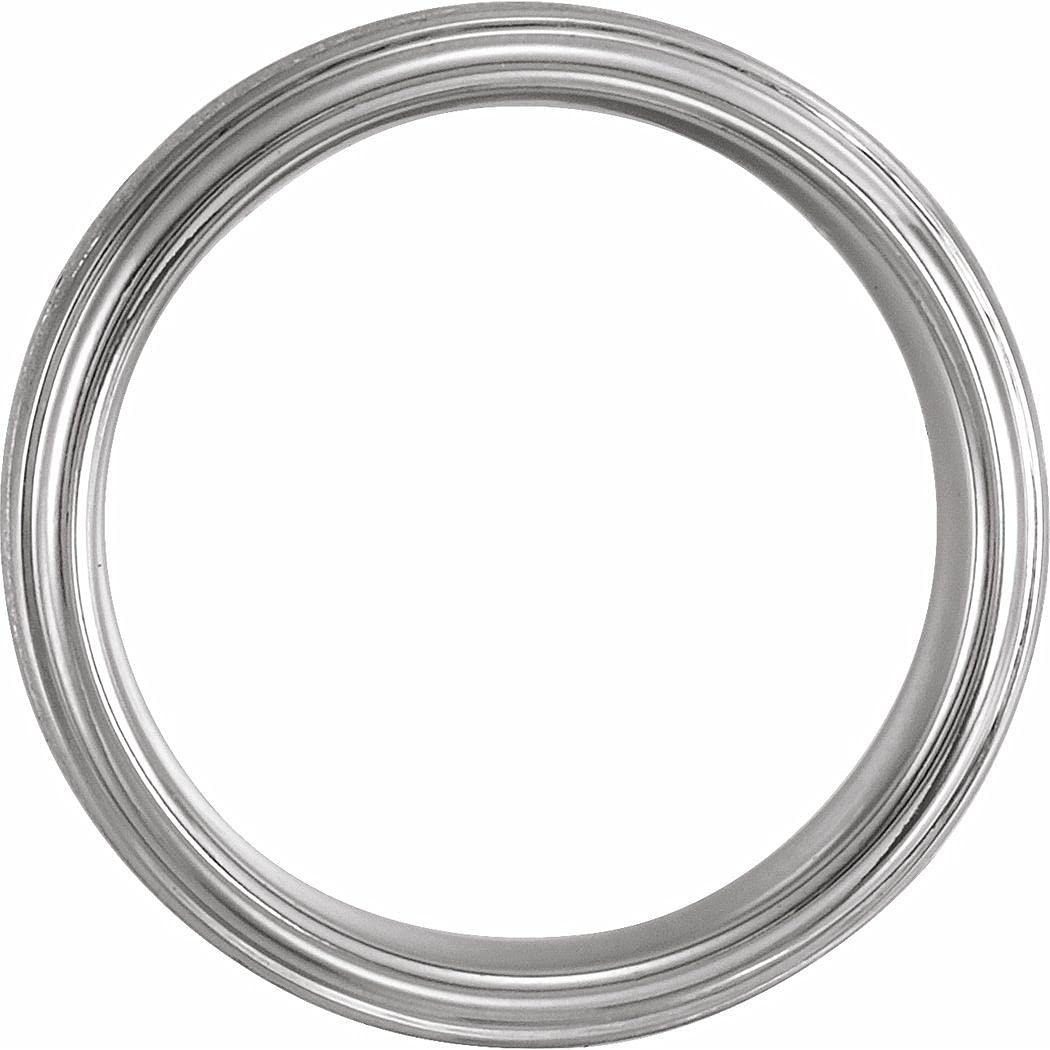 Cobalt Polished Flat Edge Comfort Fit Wedding Band Ring for Women & Men - Brushed Finish, Durable & Hypoallergenic - Perfect for Everyday Wear, Anniversaries & Gifts