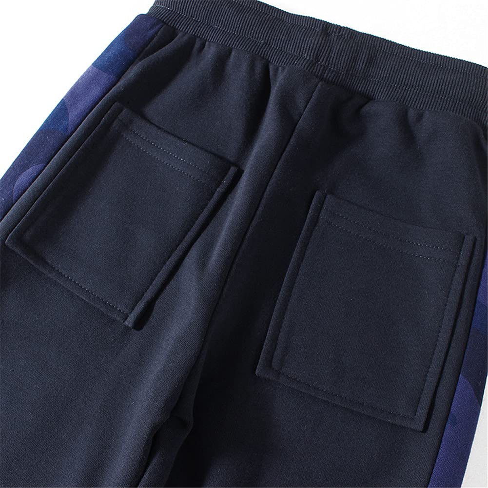 Boys' Active 2-Pack Elastic Waist Cotton Jogger Pants with Pockets - Comfortable Athletic Workout Sweatpants for Running, Gym, and Casual Wear