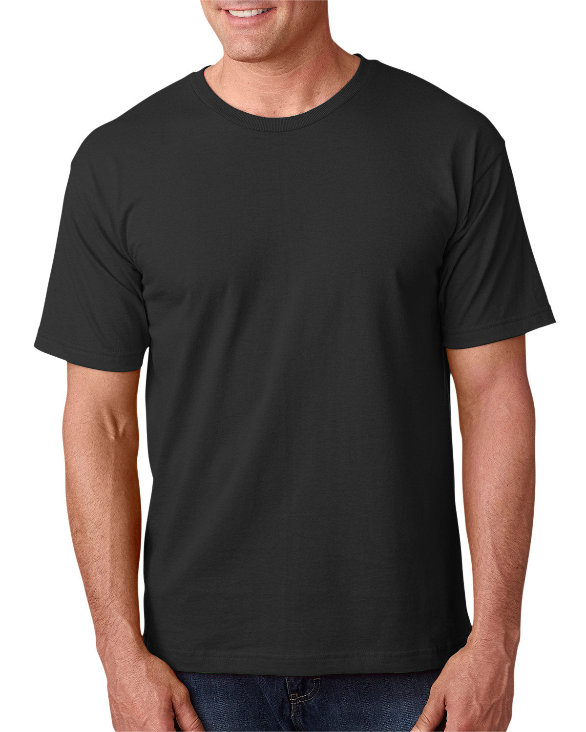 Bayside BA5040 Men's 100% Cotton T-Shirt - Soft 5.4 oz Crewneck Tee for Casual Wear, Gym & Everyday Comfort